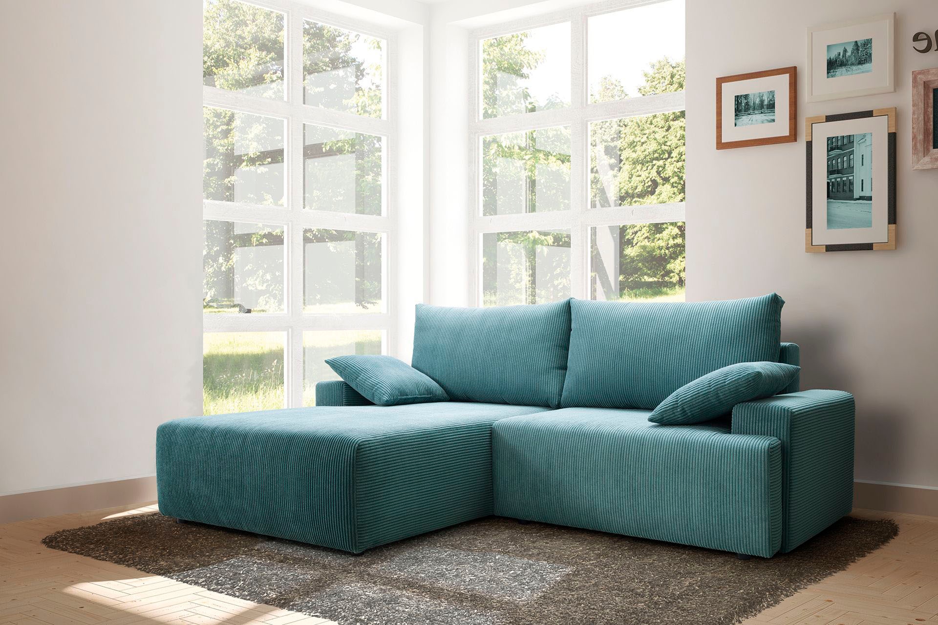 verschiedenen und Bettfunktion Ecksofa exxpo inklusive kaufen bei sofa fashion - in OTTO Cord-Farben »Orinoko«, Bettkasten