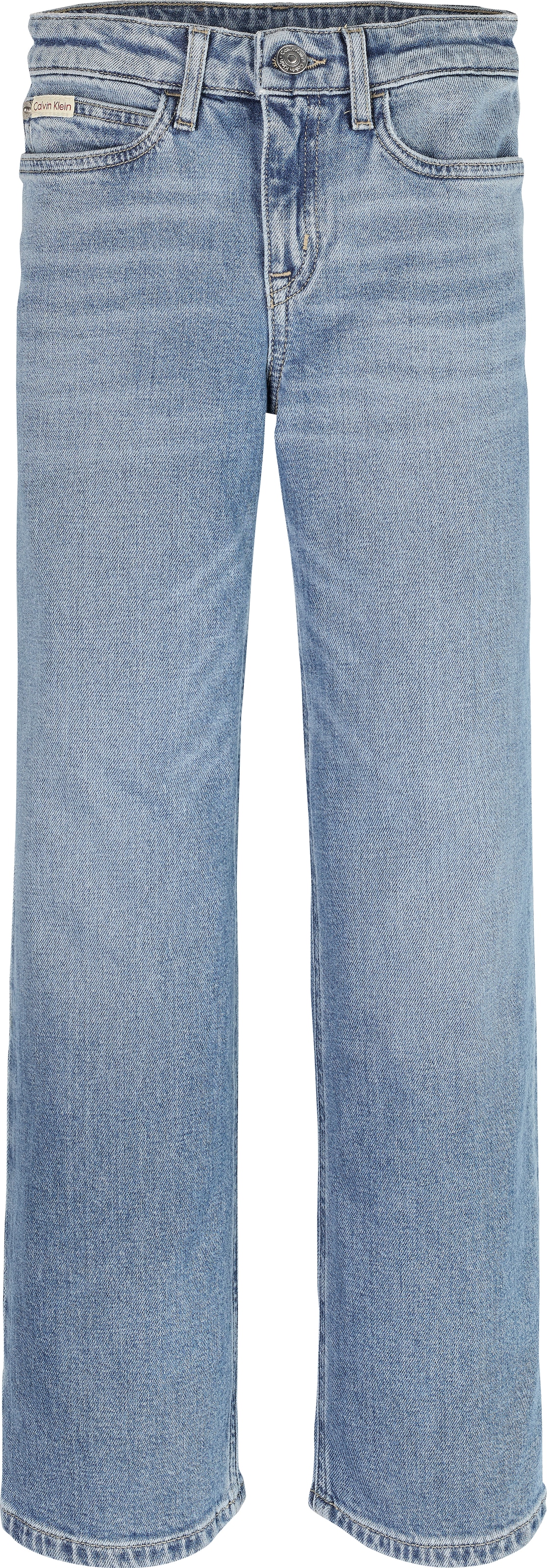 Calvin Klein Jeans Weite Jeans »HR WIDE LEG AUTHENTIC BLUE DENIM«, für Kinder bis 16 Jahre, mit weitem Bein