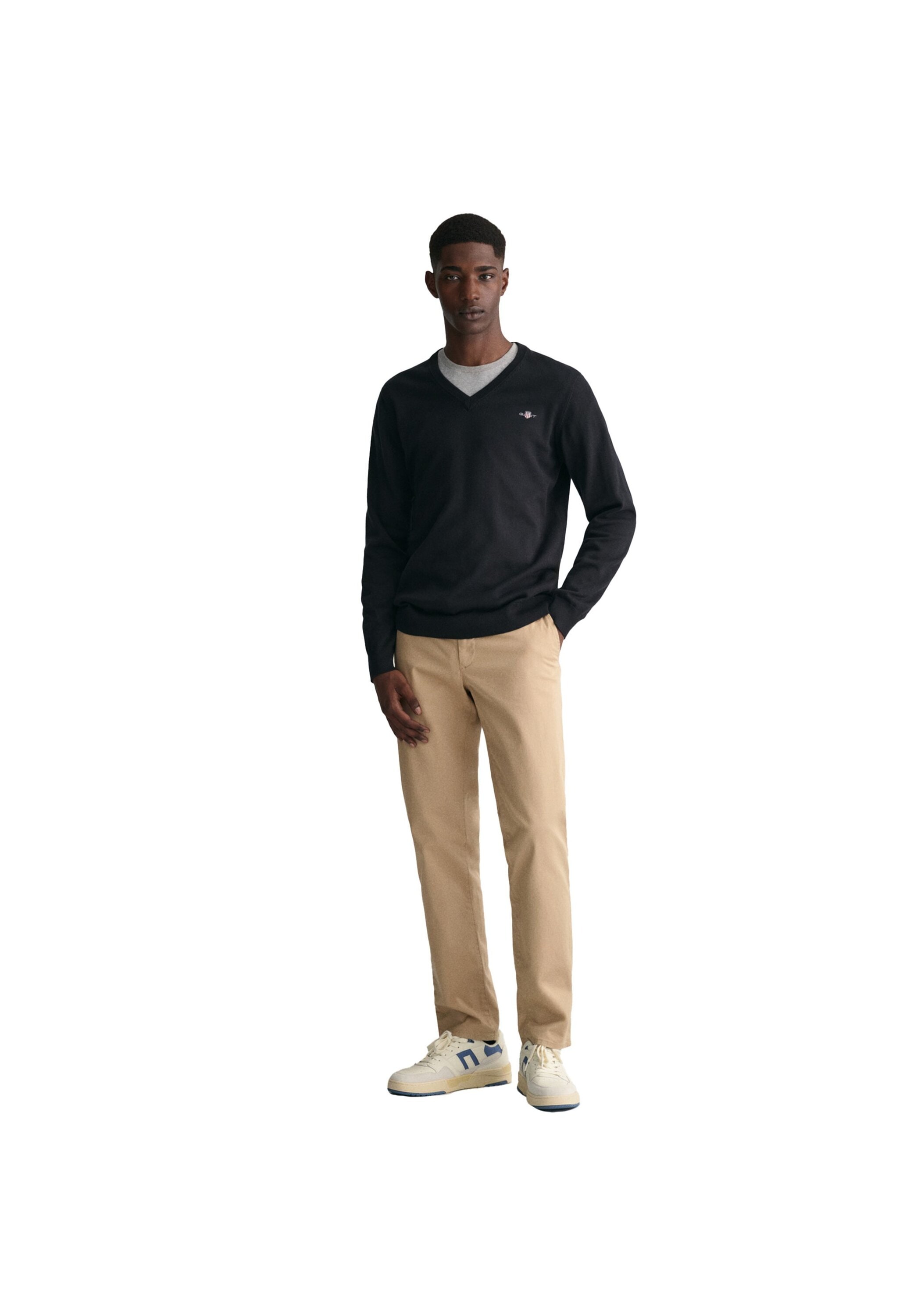 Gant Sweater »Strickpullover CLASSIC COTTON V-NECK«