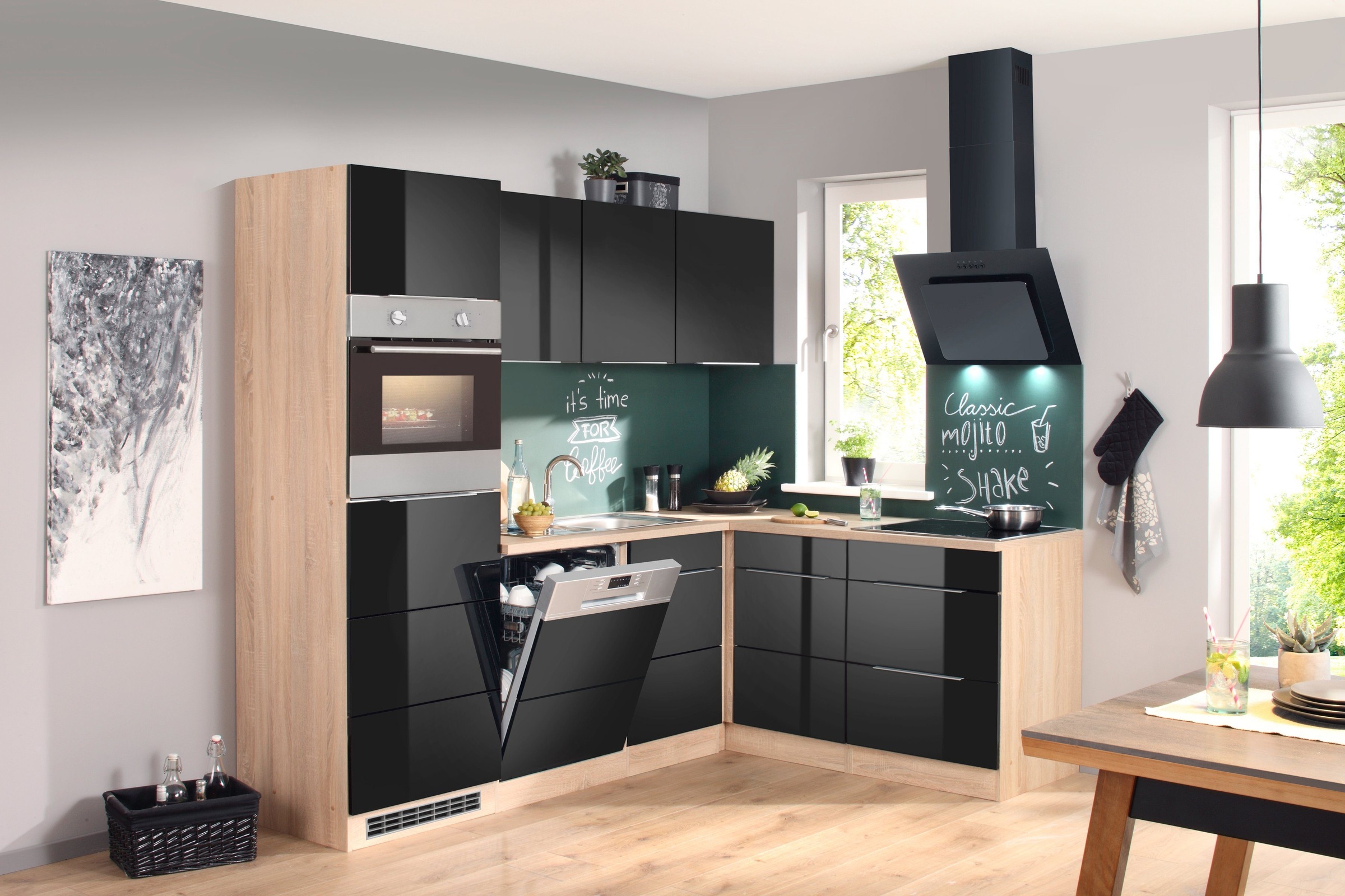 KOCHSTATION Eckunterschrank »KS-Brindisi« praktischer Stauraum in der Ecke