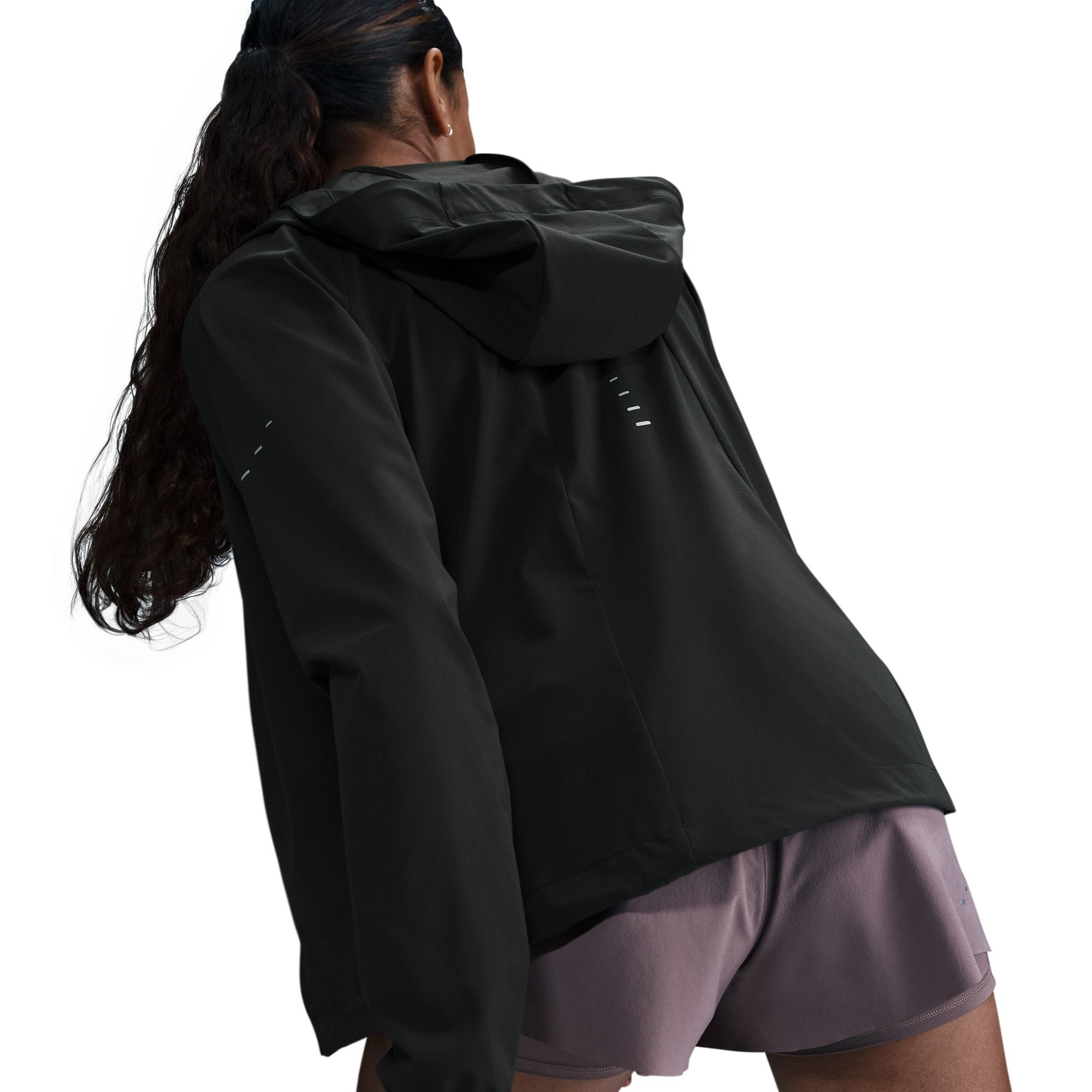 Nike Laufjacke »W NK SWIFT RPL PKBL JKT« mit Kapuze mit Kapuze und Kordelzug, atmungsaktiv, wasserabweisend, windabweisend