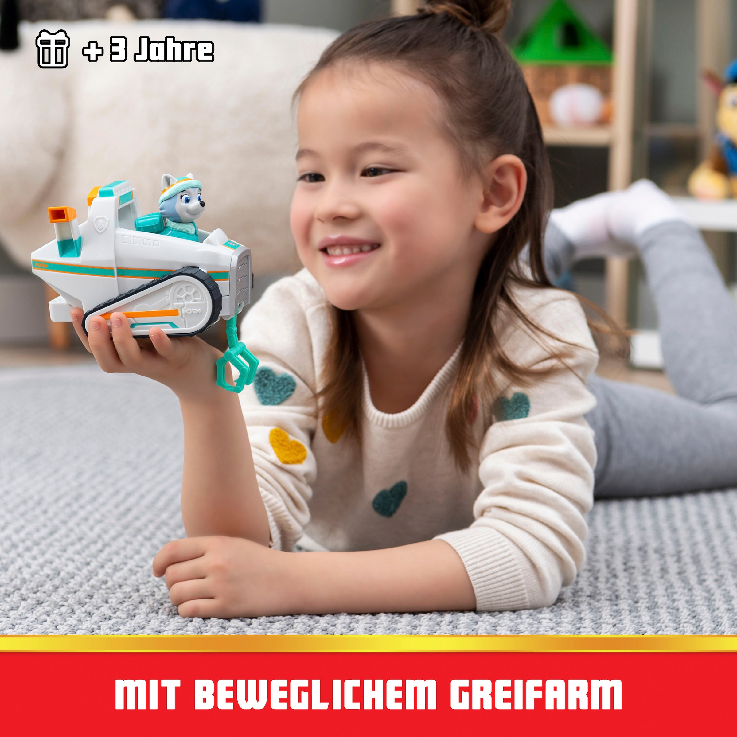 Spin Master Spielzeug-Auto »PAW Patrol, Schneefahrzeug mit Everest-Figur«