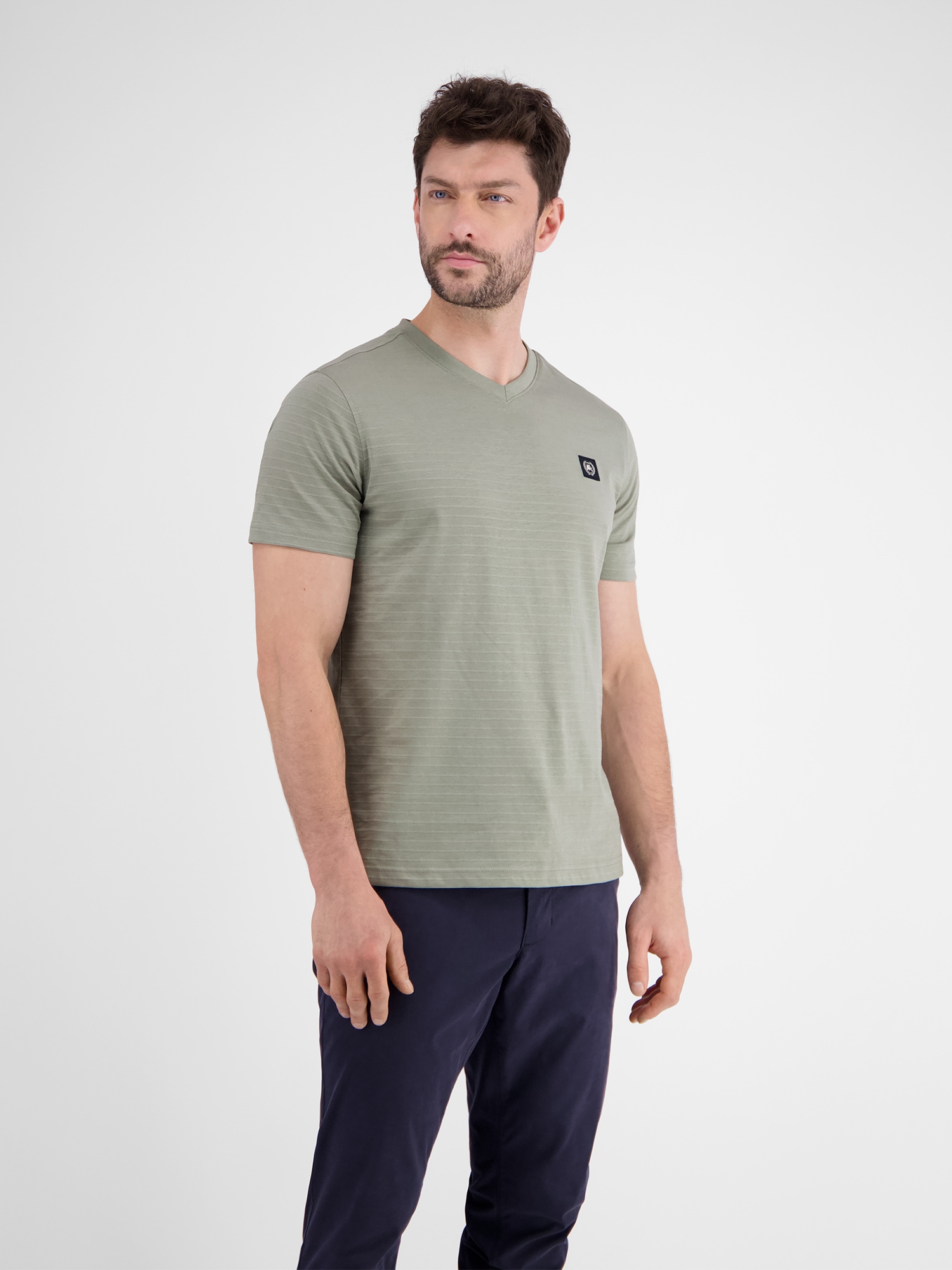 LERROS T-Shirt »LERROS Herren T-Shirt mit V-Ausschnitt«