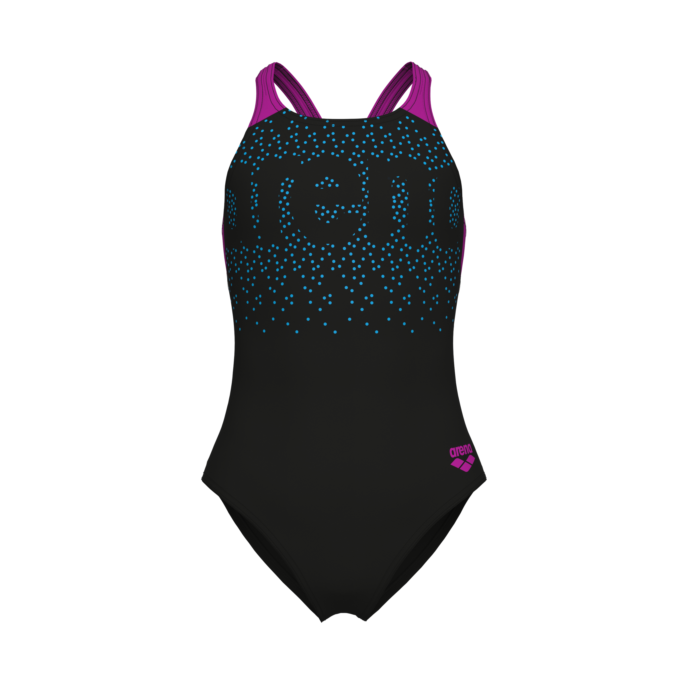 Arena Badeanzug »G ARENA PAINTERLY SWIMSUIT V BACK« mit UV-Schutz UPF50+, aus MaxFit Eco Material, in Stretchmaterial