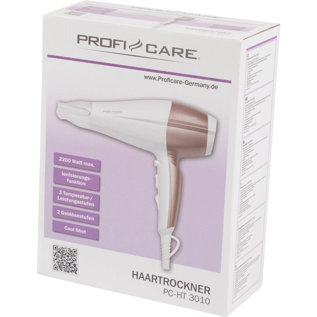 ProfiCare Haartrockner »PC-HT 3010«, 2200 W, 1 Aufsätze