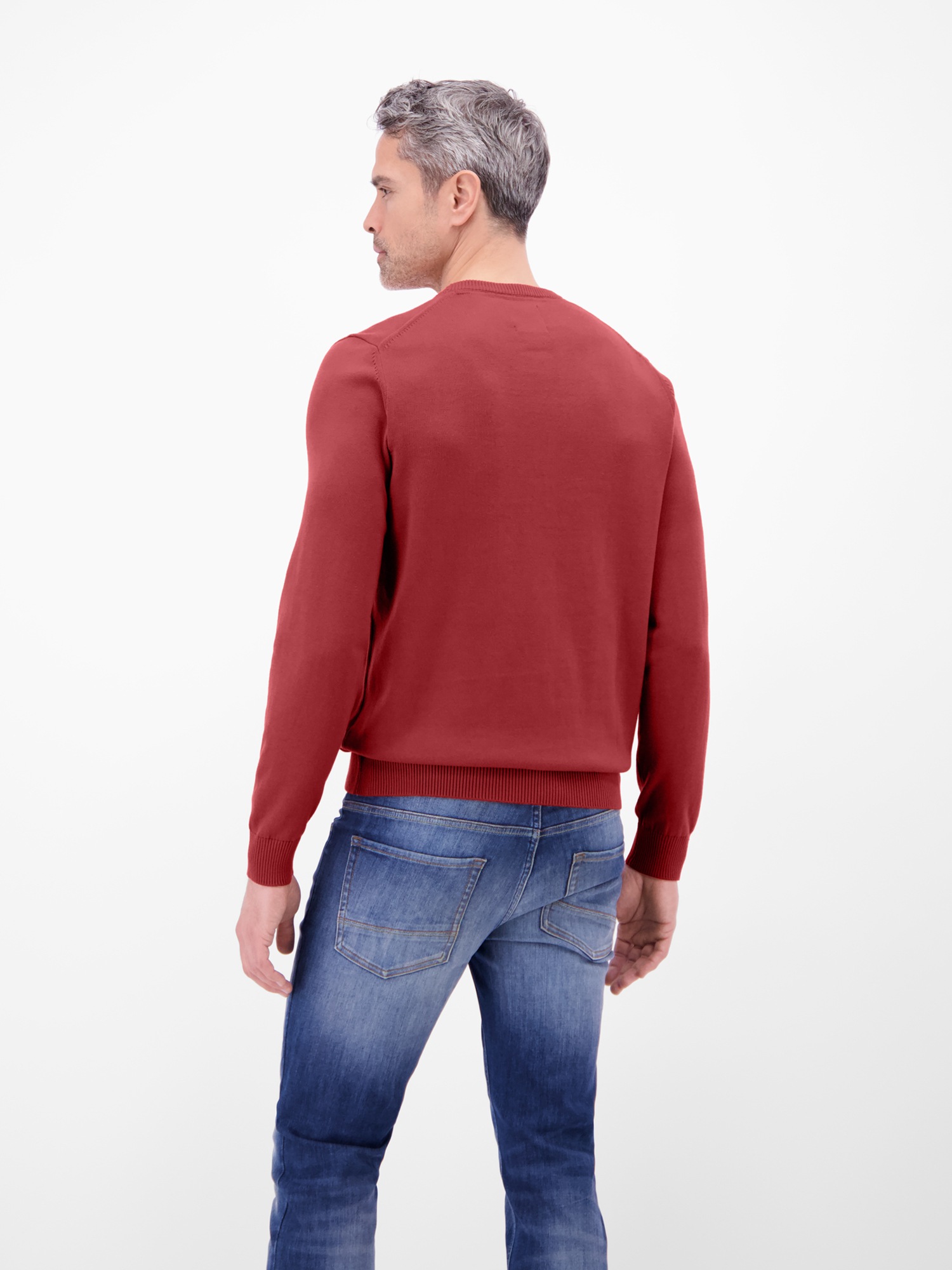 LERROS Strickpullover »Crewneck Strickpullover« Weicher Strick-Pullover, Rundhalsausschnitt, lange Ärmel, pflegeleicht