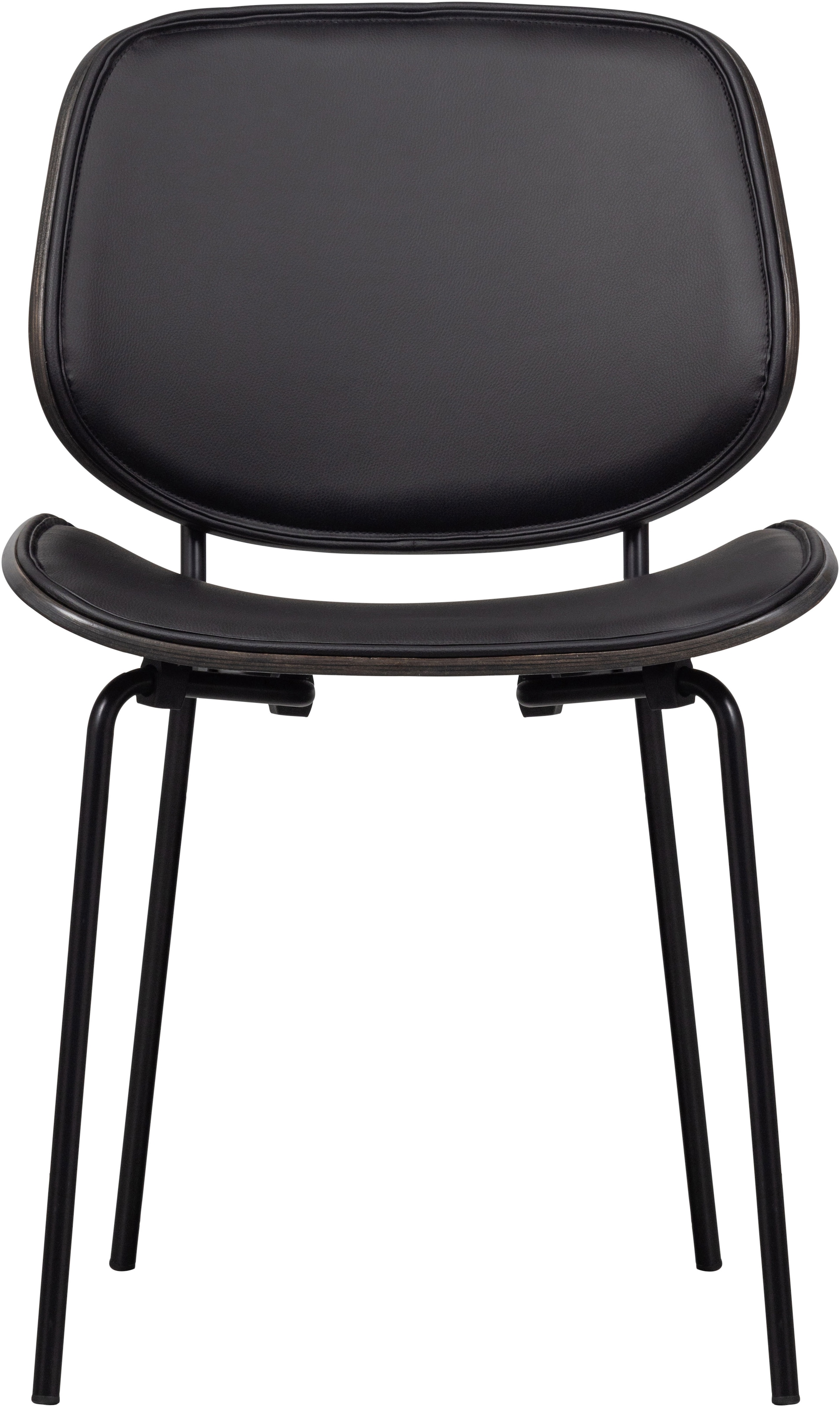 WOOOD Esszimmerstuhl »Close In mit Kunstleder-Bezug und Metallgestell B 49 x T 57 x H 80 cm« (Set) 2 Stk.Pulverbeschichtetes gestell, Tragkraft 150 kg, Lieferung im Zweierpack