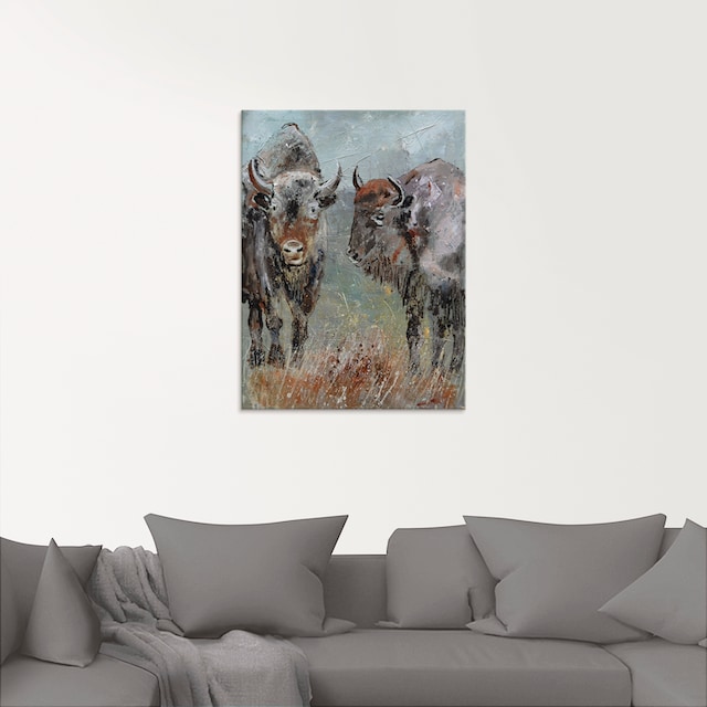 Artland Glasbild »Büffel«, Wildtiere, (1 St.), in verschiedenen Größen  online bei OTTO