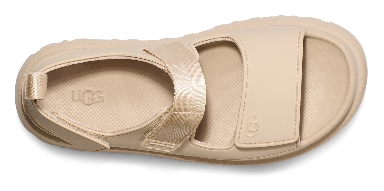 UGG Plateausandale »GOLDENGLOW«, Sommerschuh, Strandschuh, Plateausandale mit Klettverschlüsse