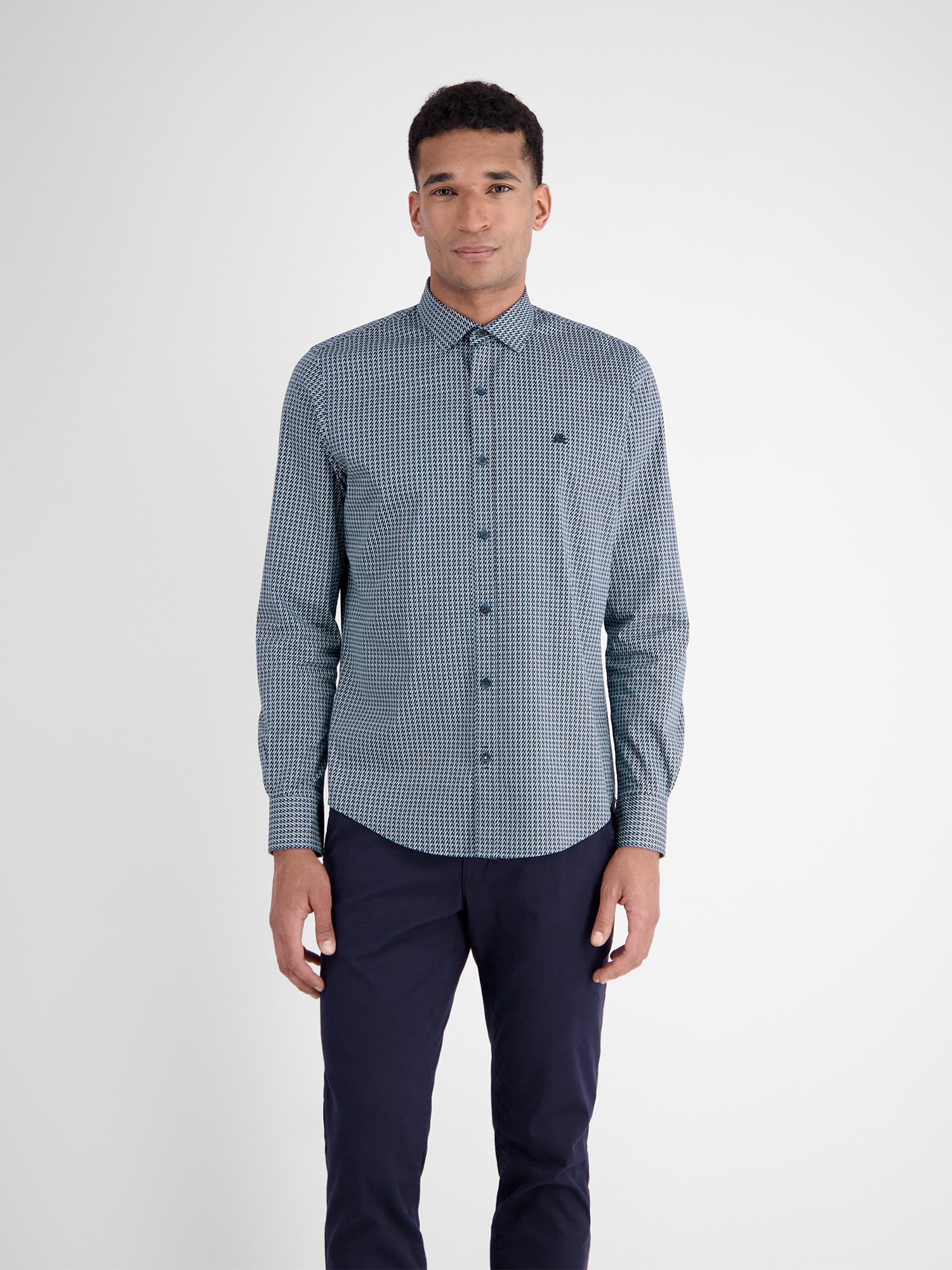 LERROS Langarmhemd »Herren Langarmhemd in Poplin-Stretchqualität«