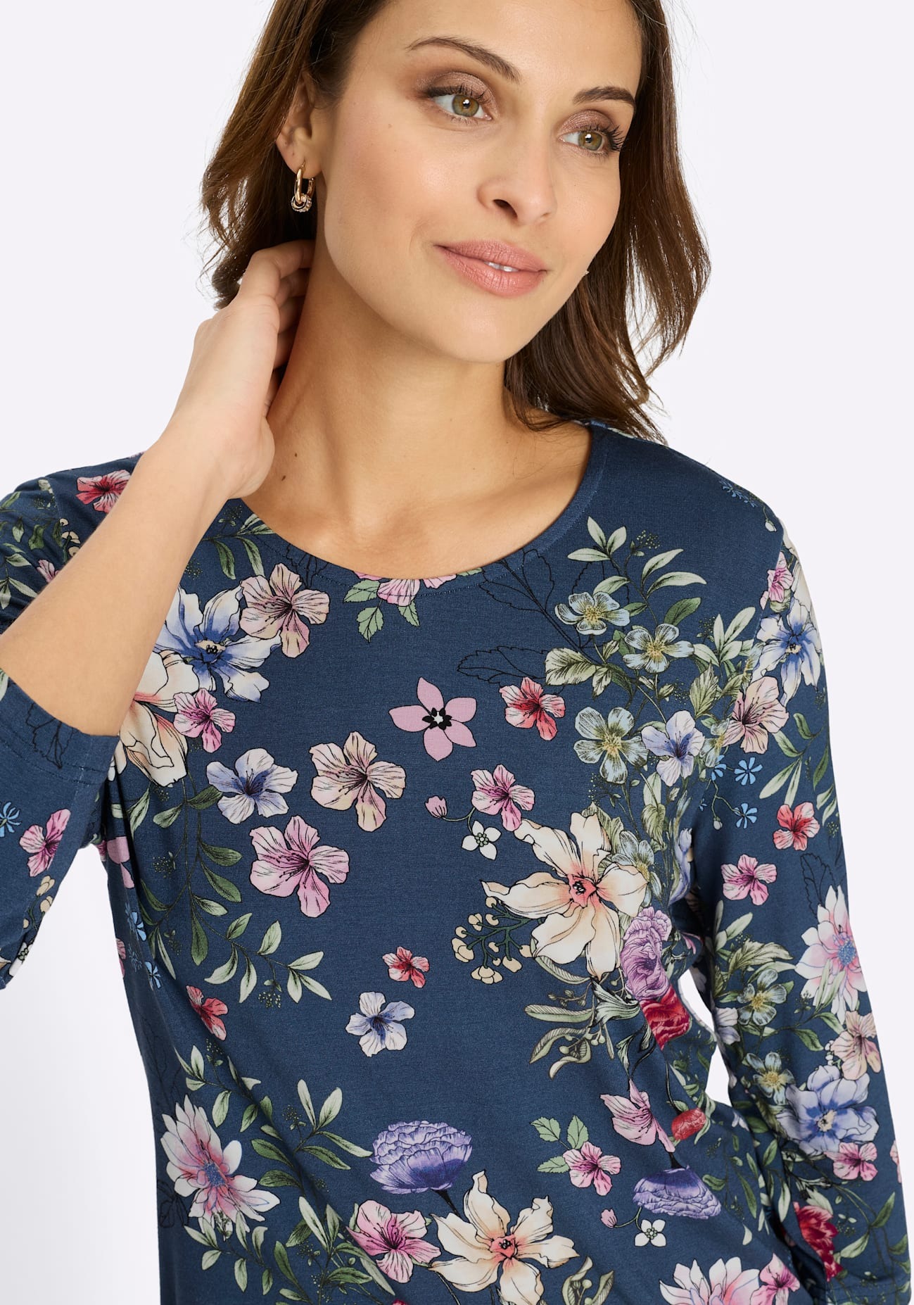 Lady 3/4-Arm-Shirt »Rundhals-Shirt« 1 tlg.