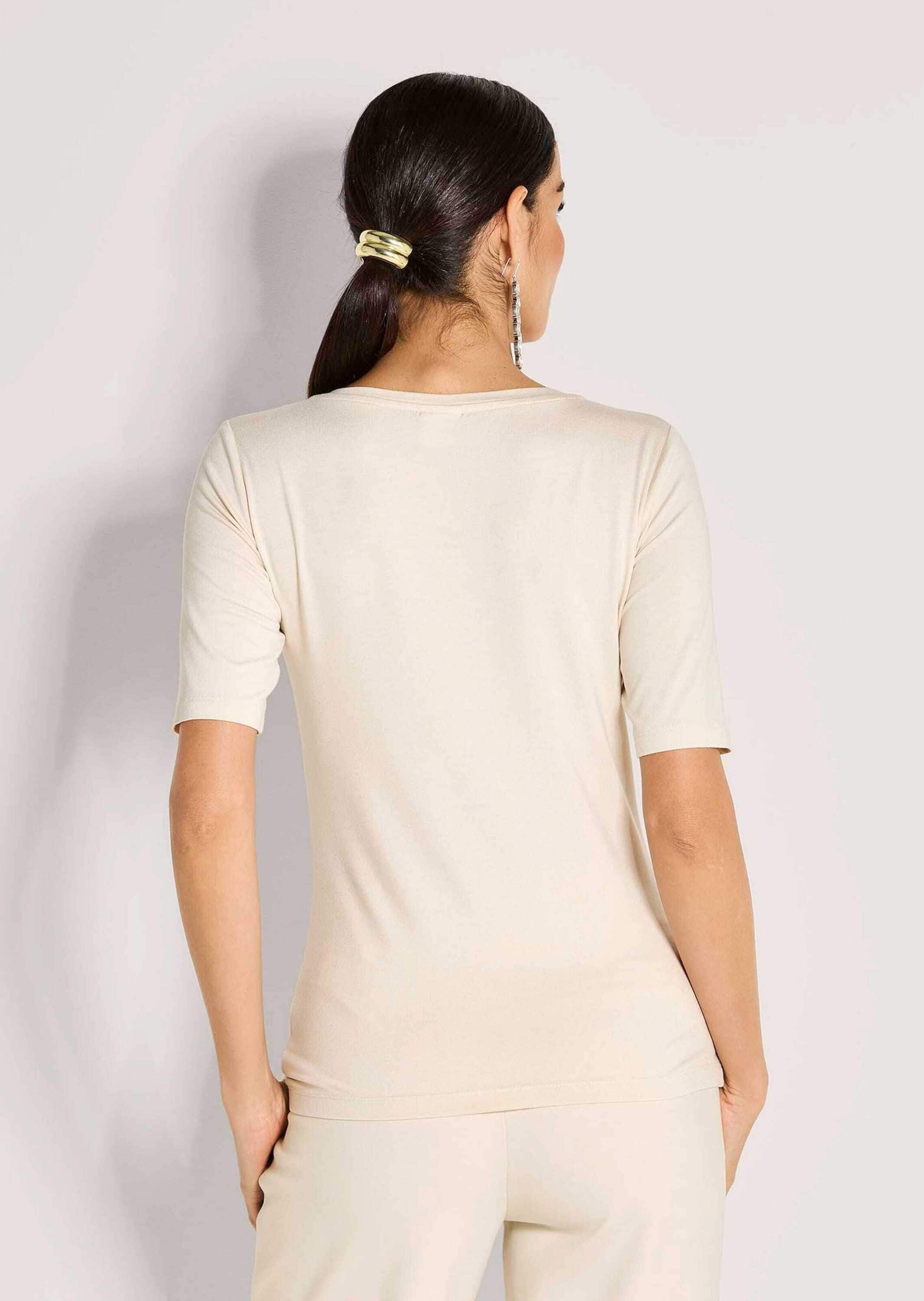 MADELEINE Kurzarmshirt »Shirt Elegantes Oberteil mit Schmucksteinen«