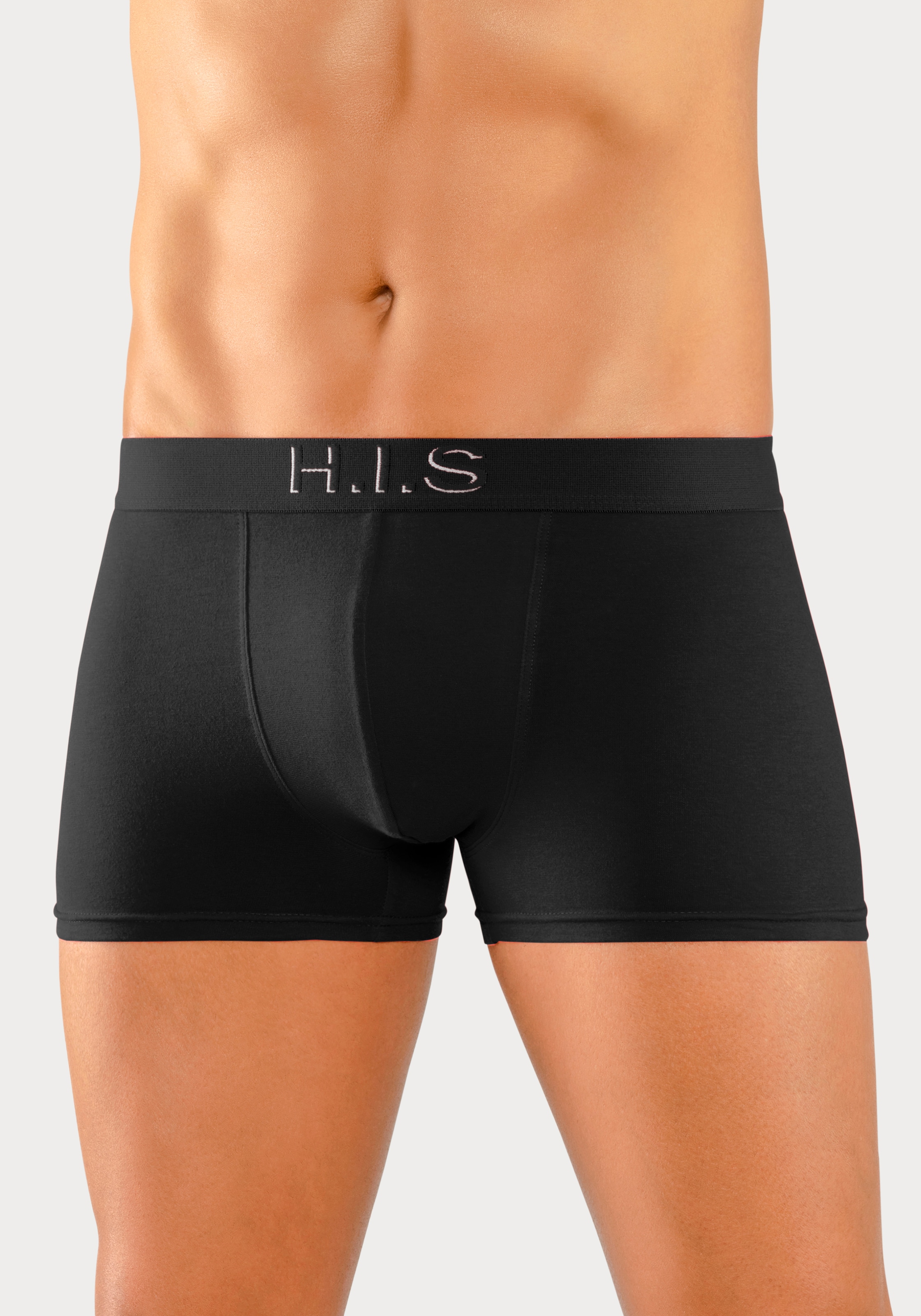 H.I.S Boxer »Boxershorts für Herren« Packung, 5 Stk. tlg., Logo Webbund mit 3D Effekt
