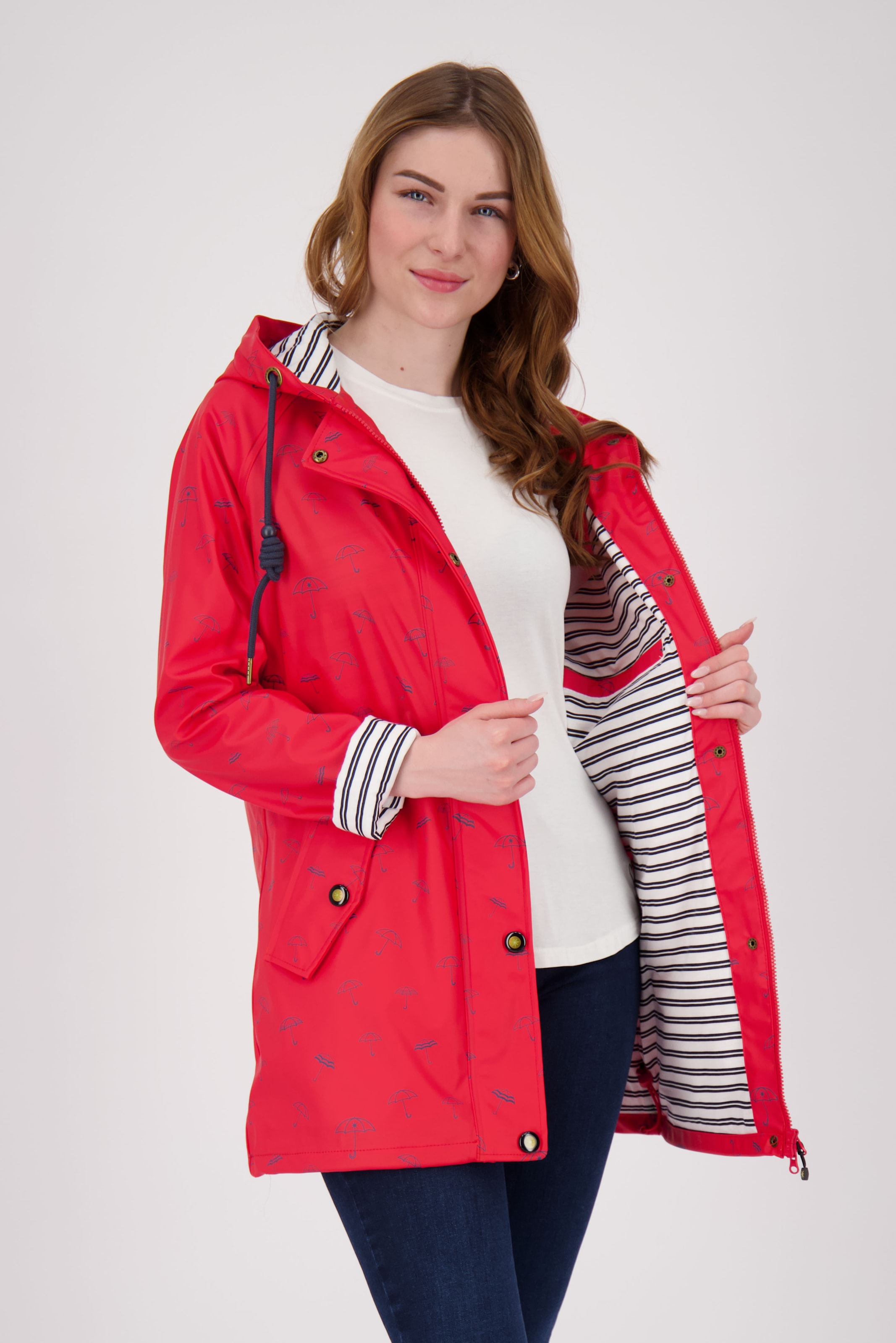 DEPROC Active Regenjacke »Friesennerz WIZZARD PEAK WOMEN UMBR«, auch in Großen Größen erhältlich