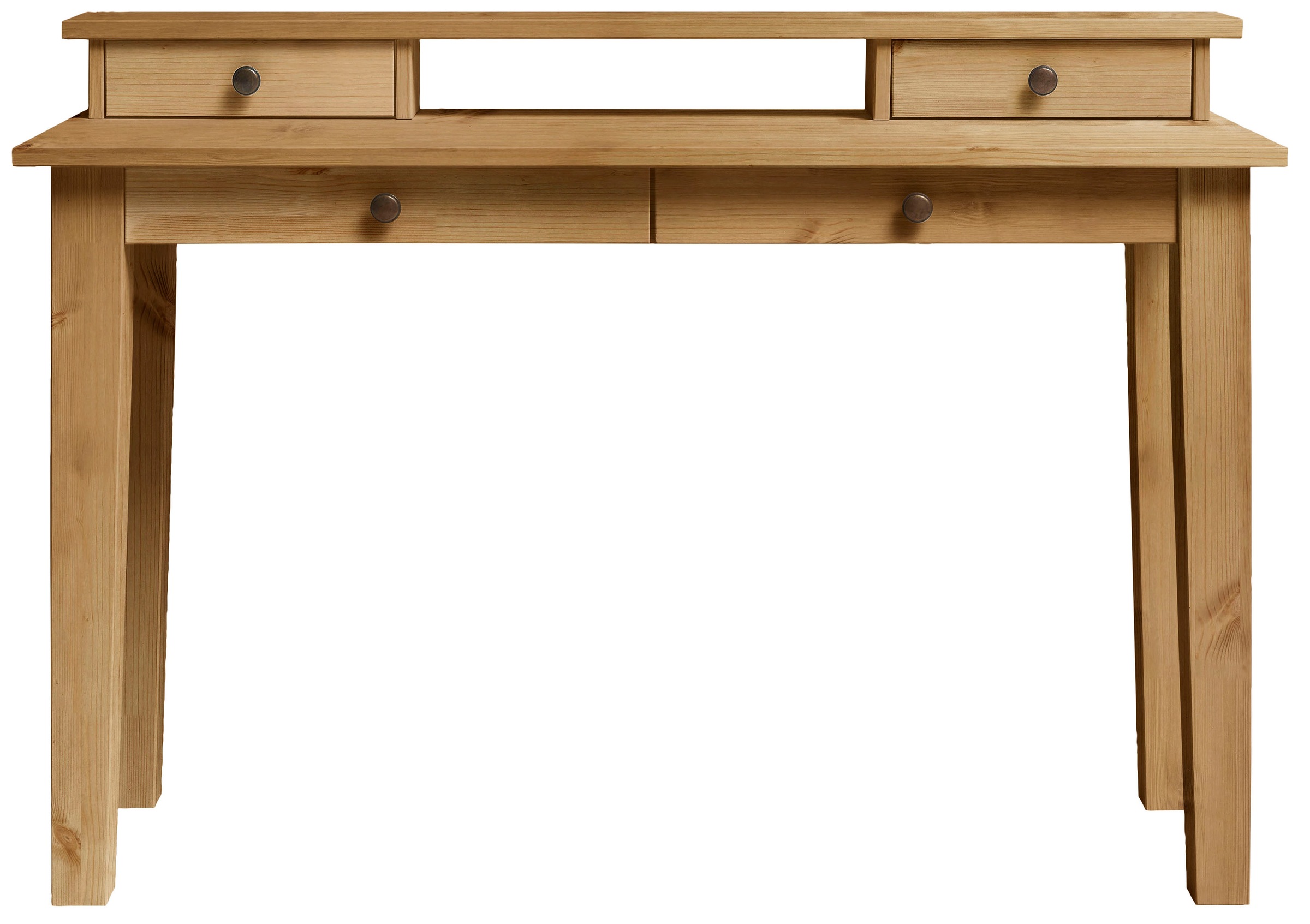 Wohnglücklich by Infantil Schreibtischaufsatz »Solvita«, Tischaufsatz Schminktisch Aufsatz Kiefer massiv Breite 120 cm Landhaus