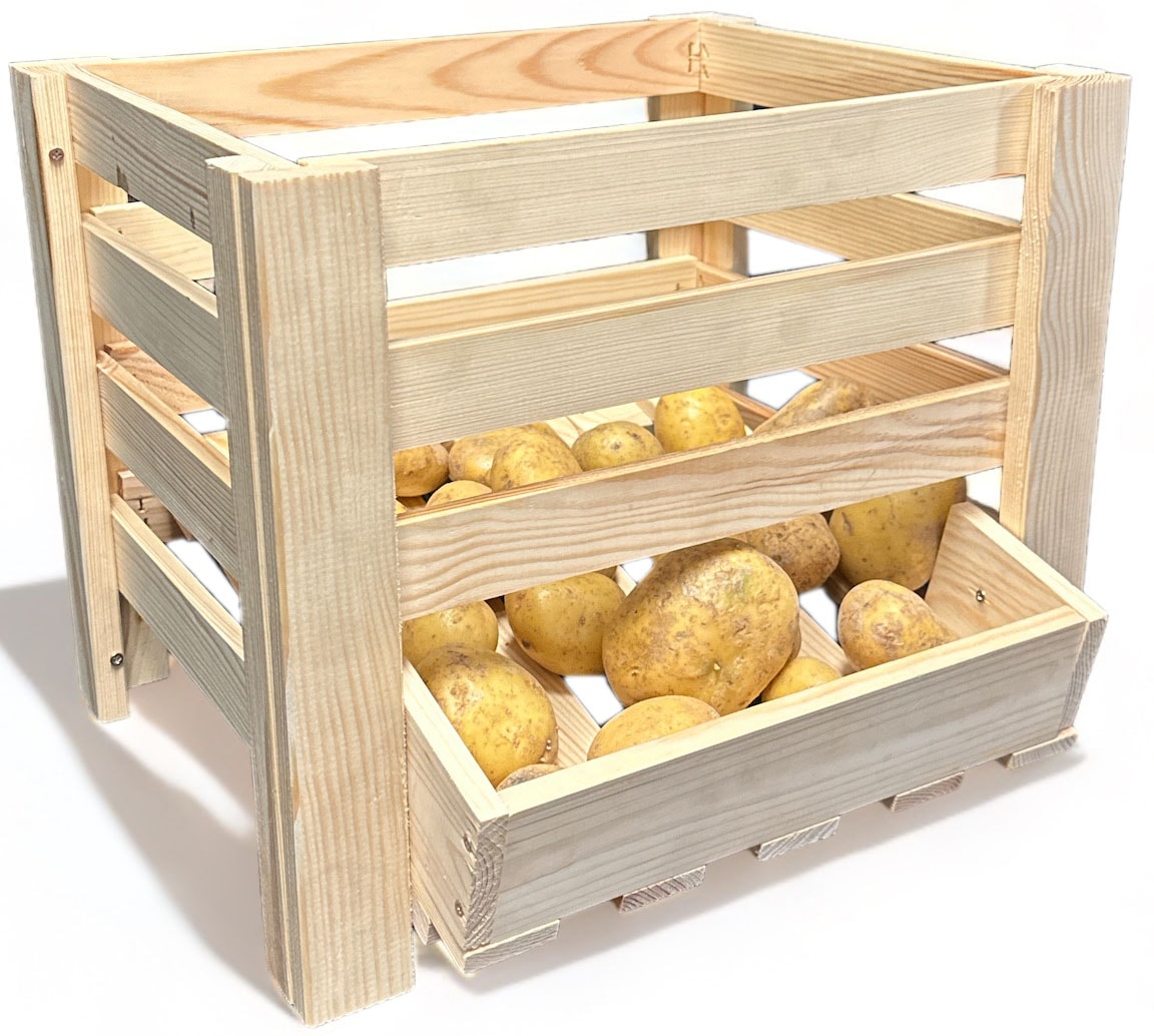 promadino Holzkiste »Kartoffelkiste«, BxTxH: 40x36x33 cm