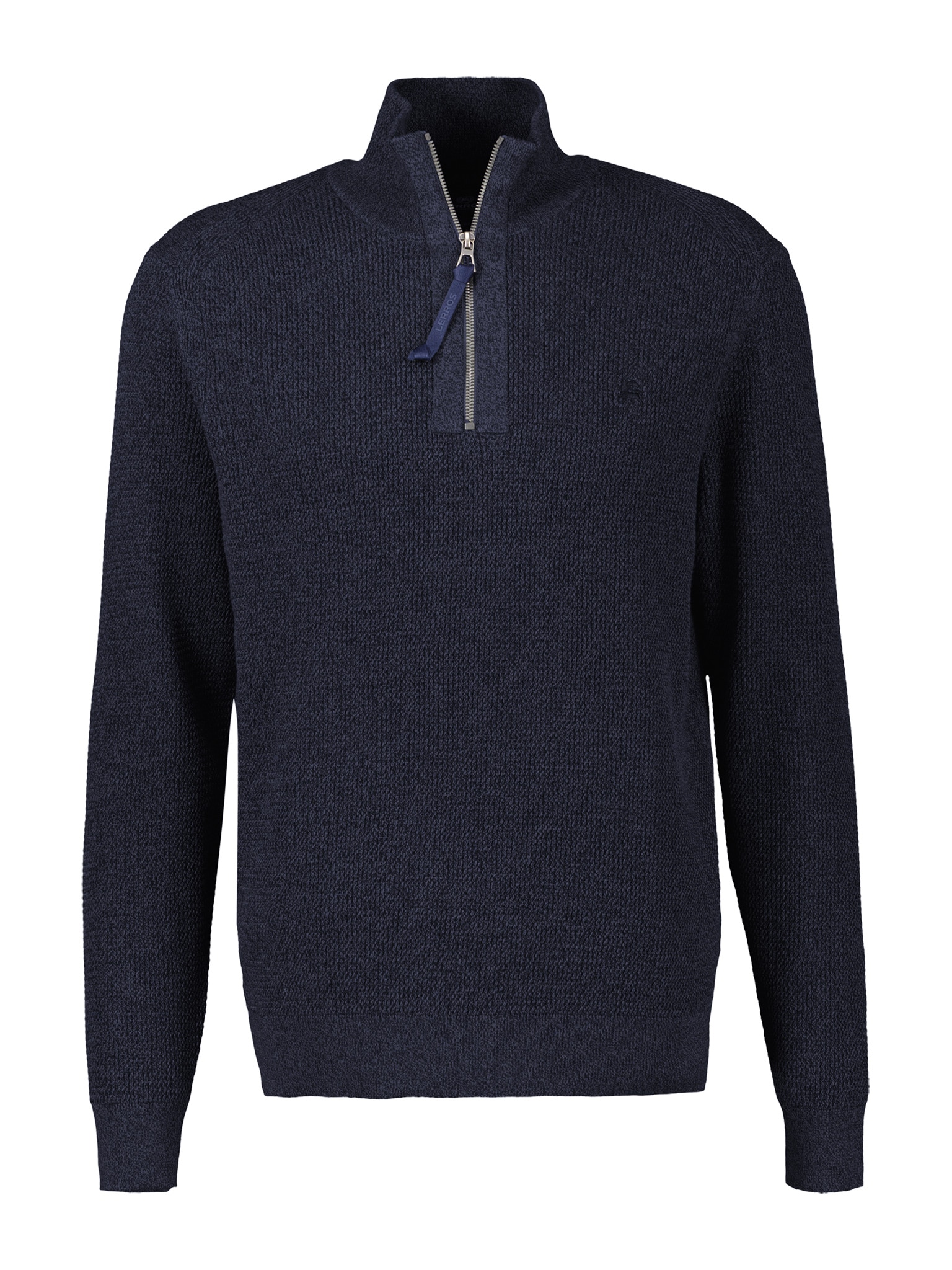 LERROS Strickpullover, mit Troyer-Reißverschluss, Stehkragen