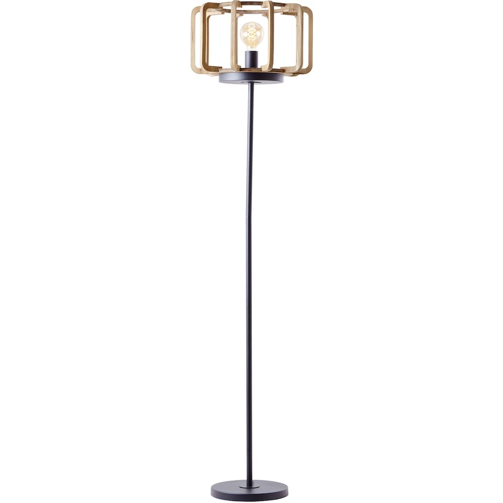 OTTO products Stehlampe »Yanna«, FSC zertifiziert, holz hell/schwarz