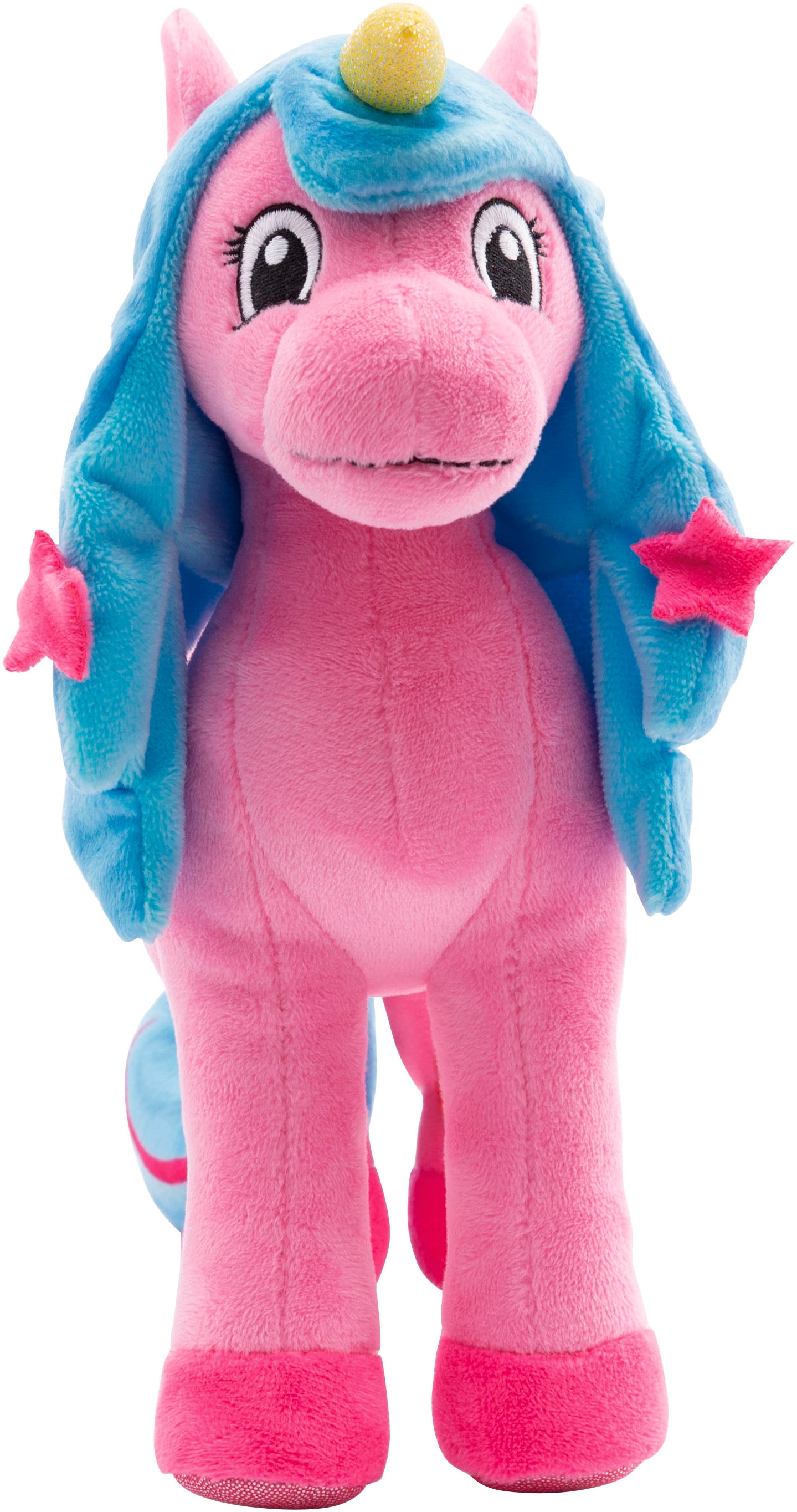 Nici Kuscheltier »Lissy PONY, Einhorn Roxy pink-türkis, 22 cm«, stehend