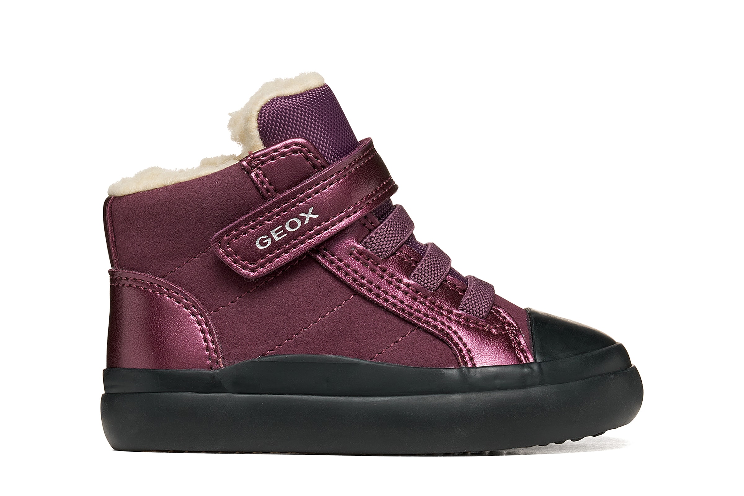 Geox Lauflernschuh »B GISLI GIRL«  Winterboots mit Klettriemchen mit Größenschablone zum Download