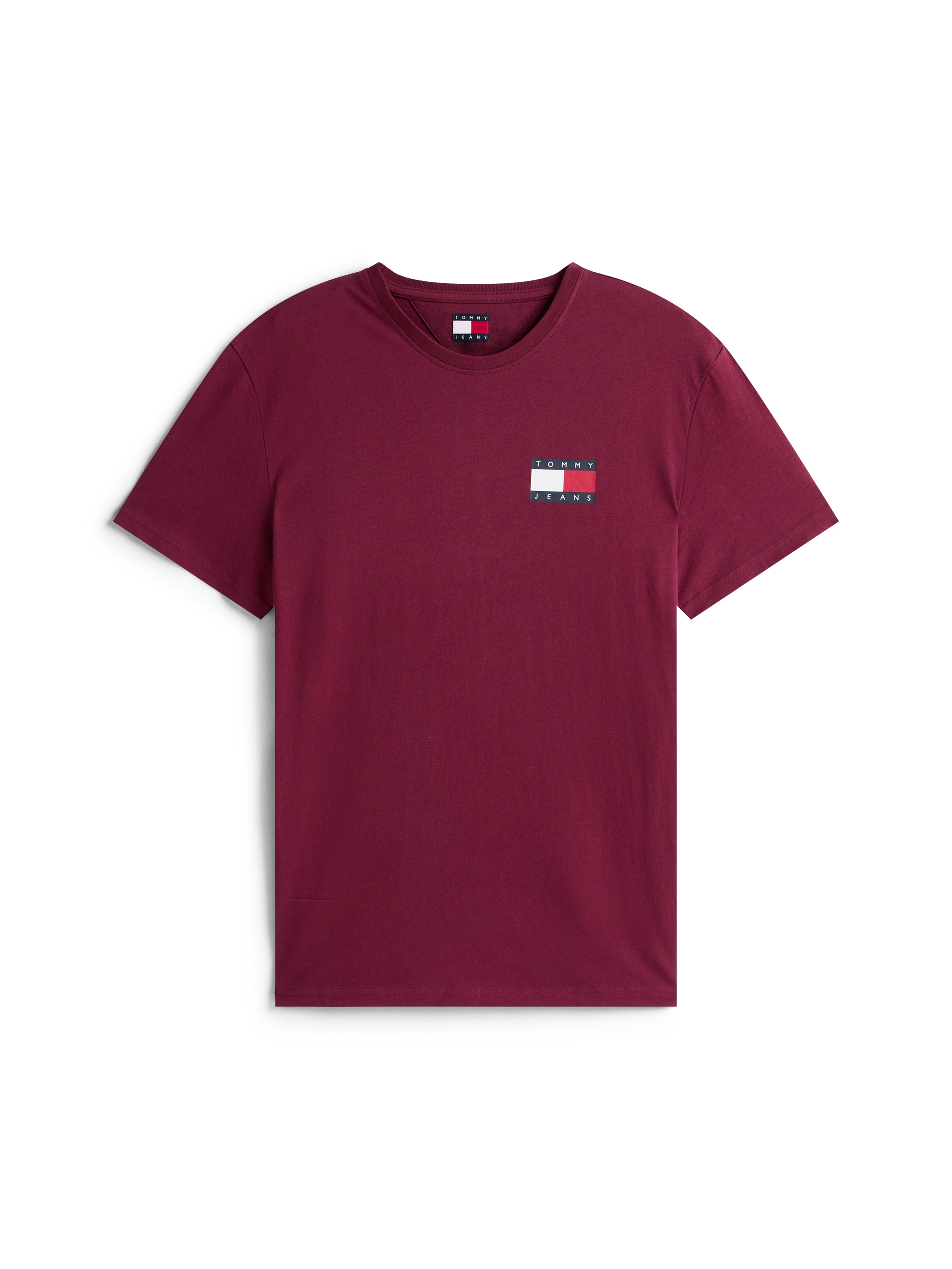 Tommy Jeans T-Shirt »TJM SLIM FIT ESSENTIAL FLAG« Mit Rundhalsausschnitt