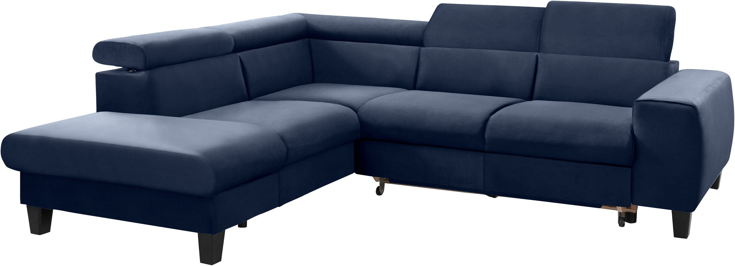 COTTA Polstergarnitur »Morven L-Form«, (Set), Set bestehend aus: Ecksofa mit Kopfteilverstellung & Hocker