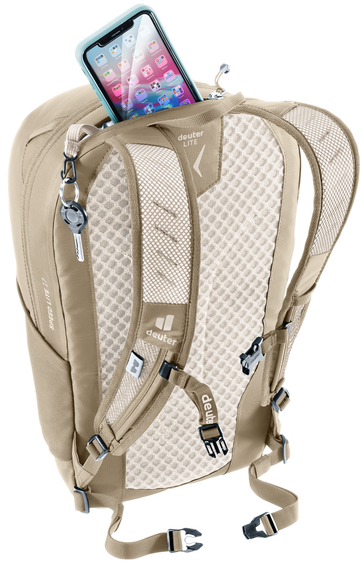 deuter Wanderrucksack »SPEED LITE 17« für Klettern und Wandern, mit abnehmbarem Hüftgurt