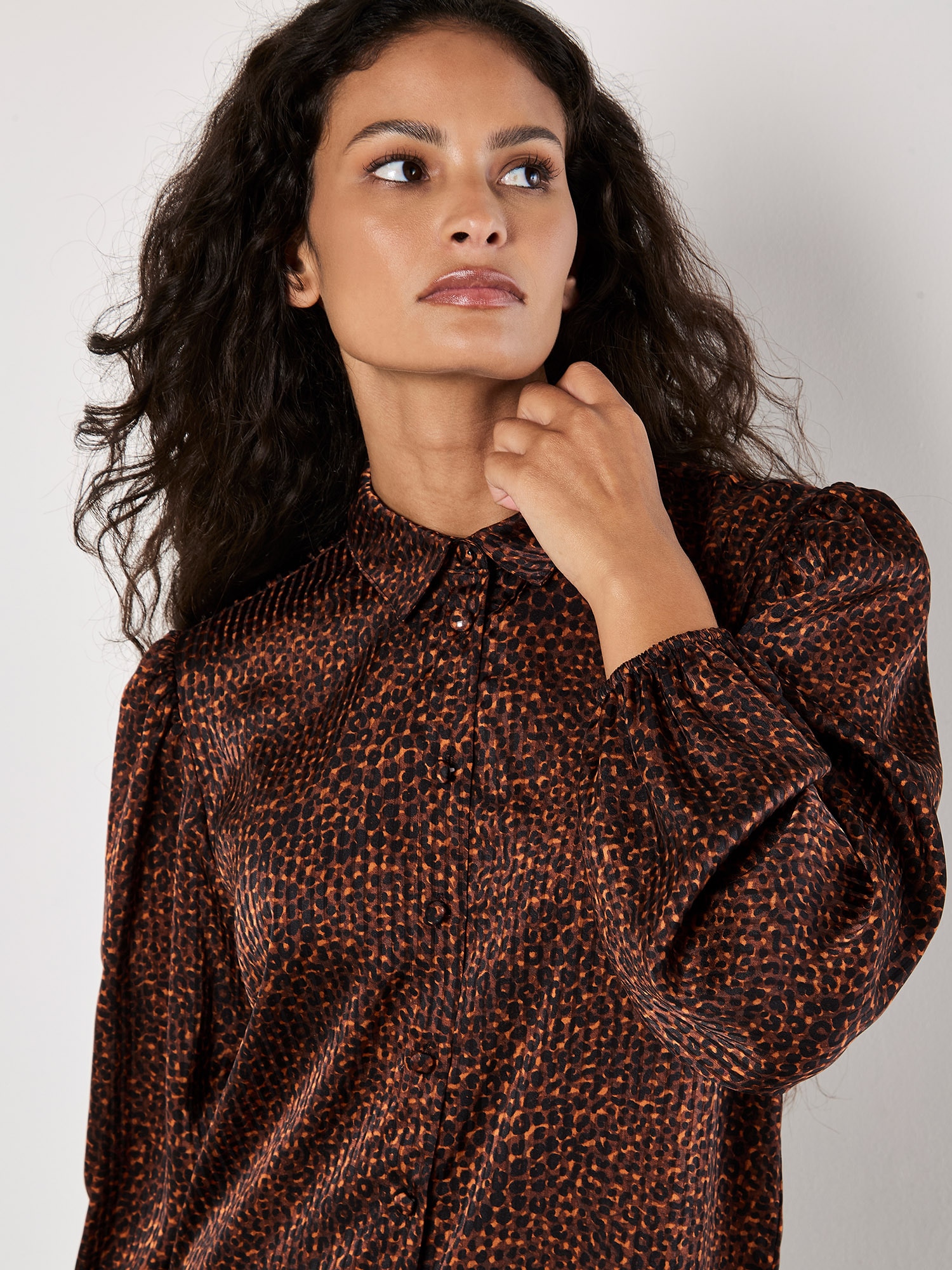 Apricot Hemdbluse »Apricot Micro Animal Self Stripe Hemd« 1
