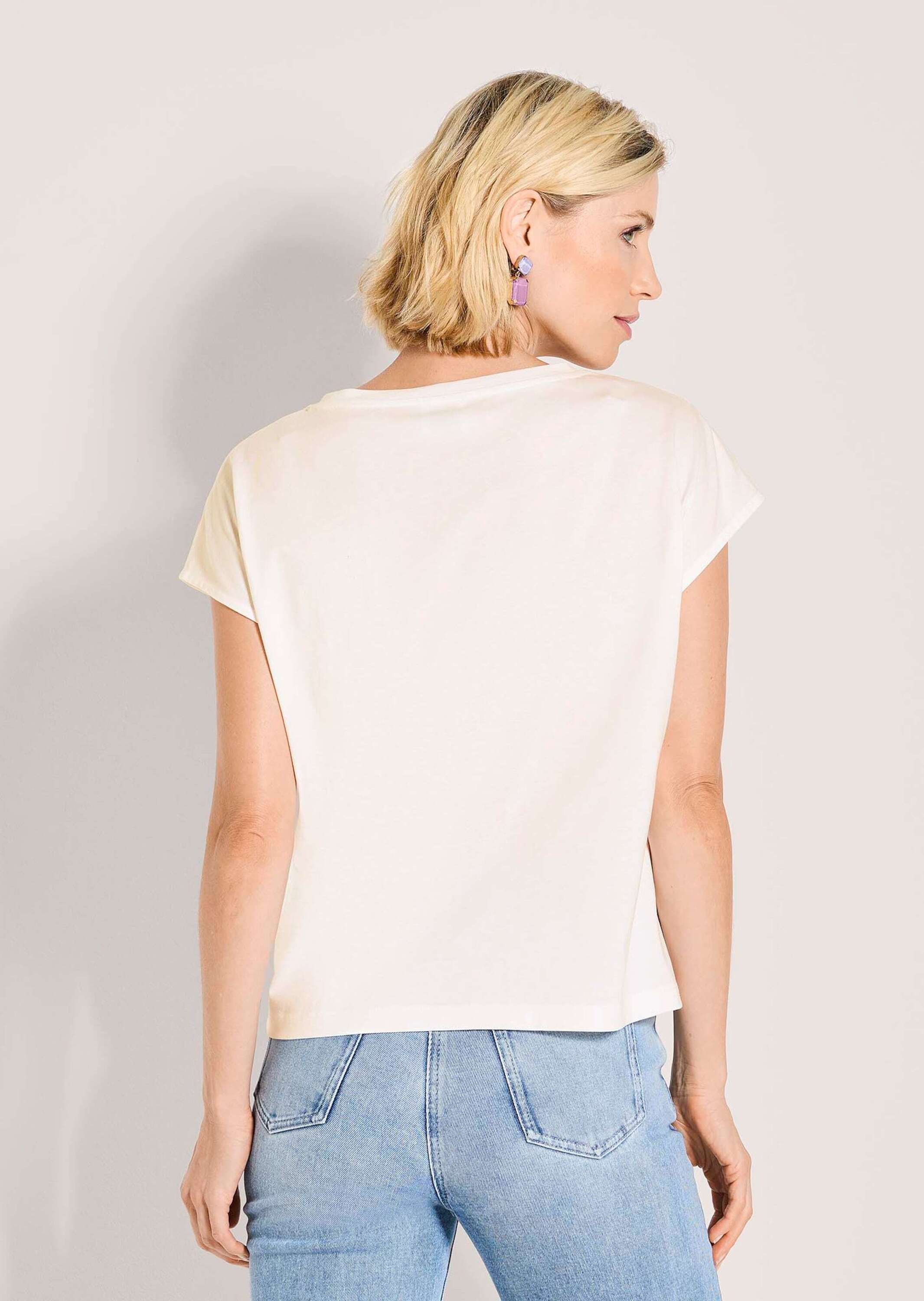 MADELEINE Kurzarmshirt »Blusenshirt Florales Print-Shirt, Rundhals und Kurzarm«