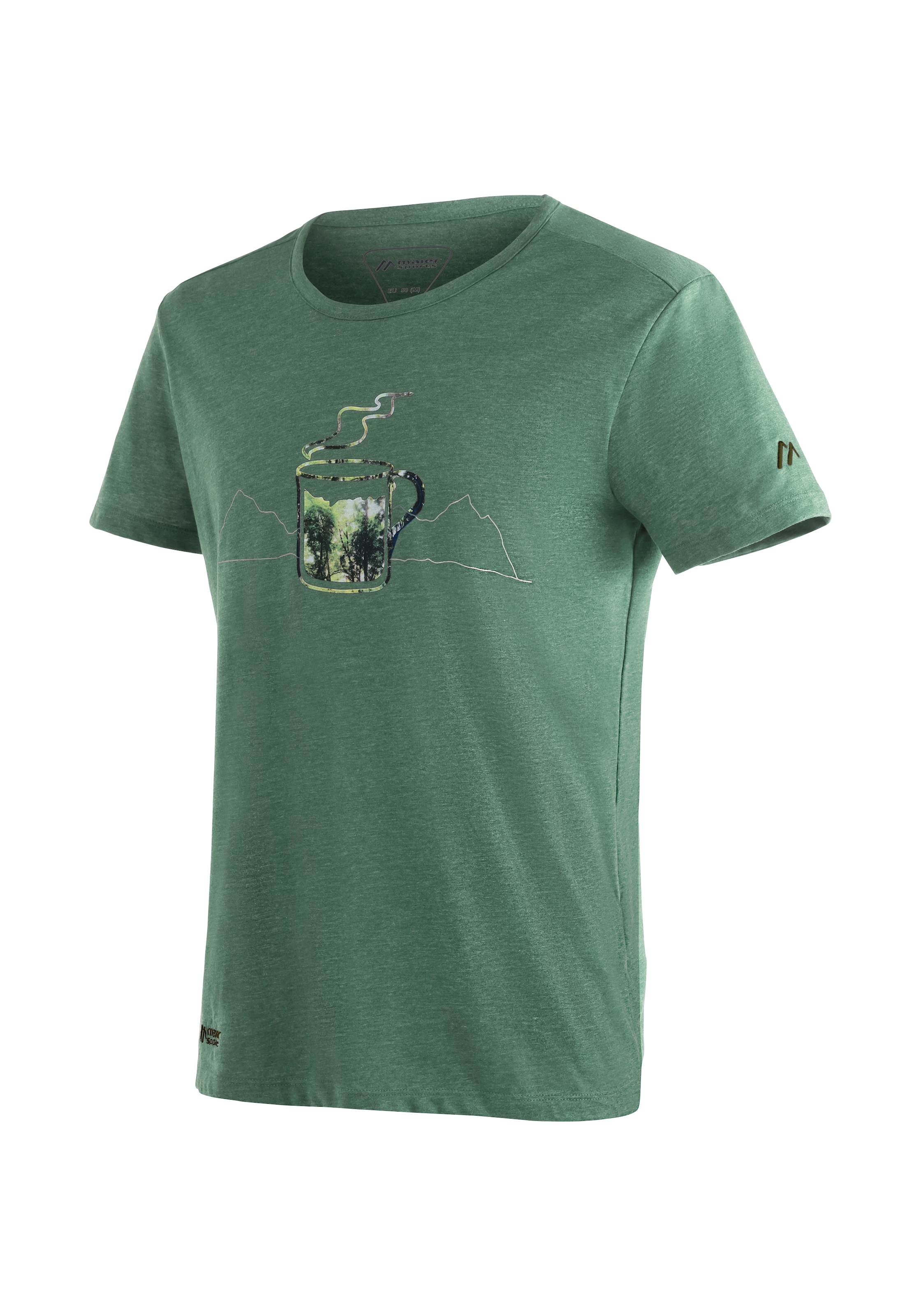 Maier Sports Funktionsshirt »Coffee Break M«, Vielseitiges T-Shirt in ansprechender Melange-Optik