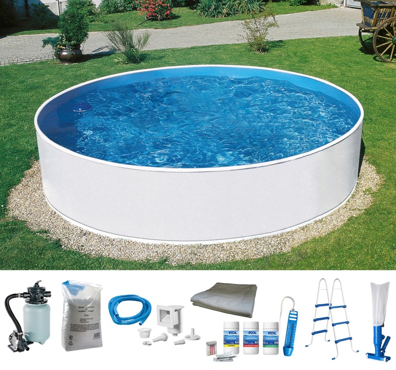 MyPool Rundpool, (Set), 8-tlg., ØxH: 360x90 cm