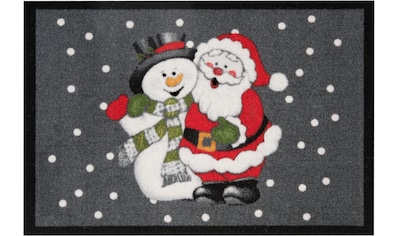 Home affaire Fußmatte »Welcome Weihnachtsmann«, rechteckig, Motiv  Weihnachten, mit Spruch, Rutschfest, Schmutzfang bestellen online bei OTTO