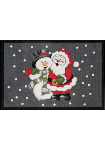 HANSE Home Fußmatte »Santa Snowman«, rechteckig, 7 mm Höhe, Schmutzfangmatte, In und... kaufen