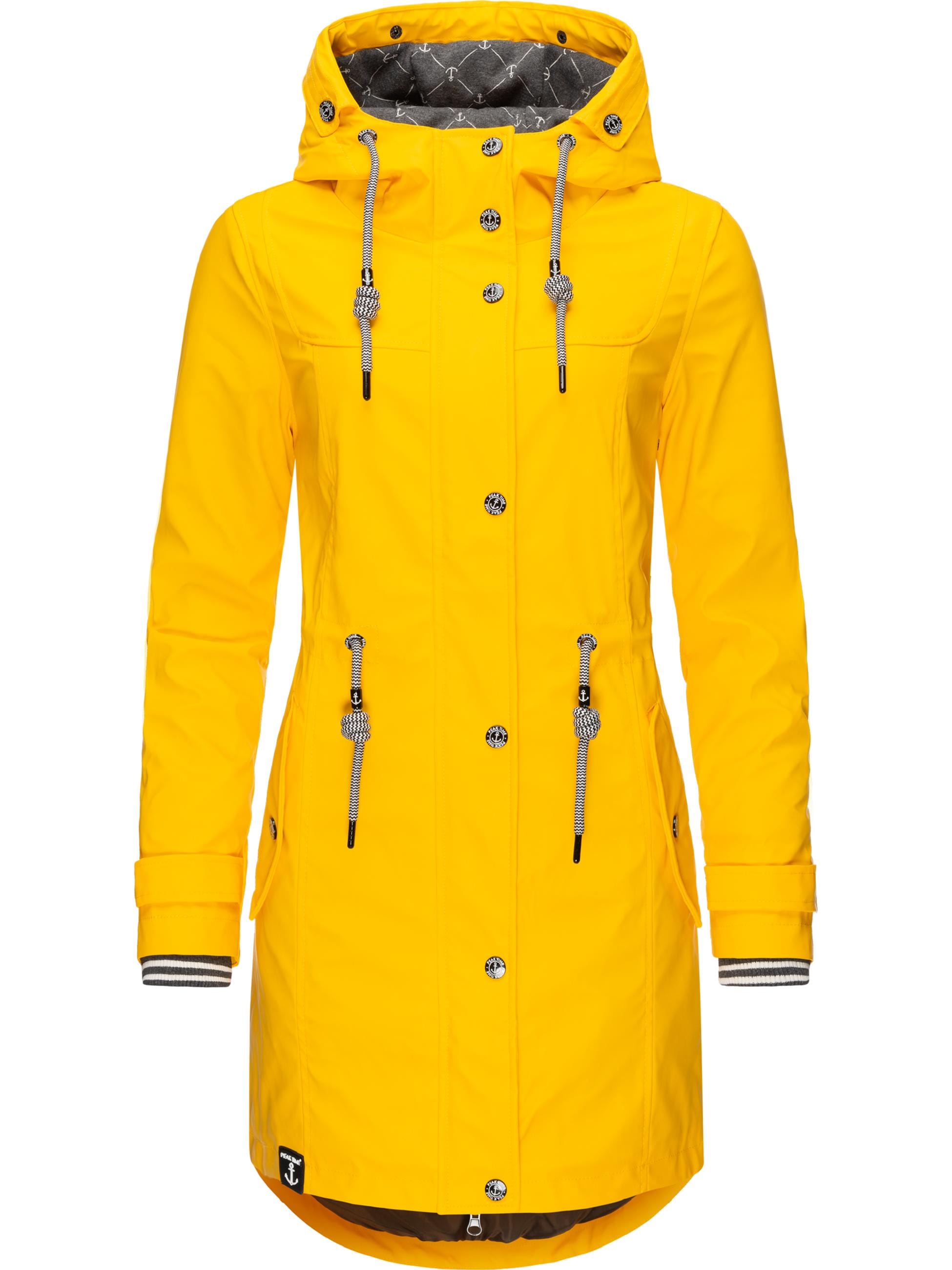 PEAK TIME Regenmantel »Regenjacke L60042«, stylisch taillierter Regenmantel für Damen