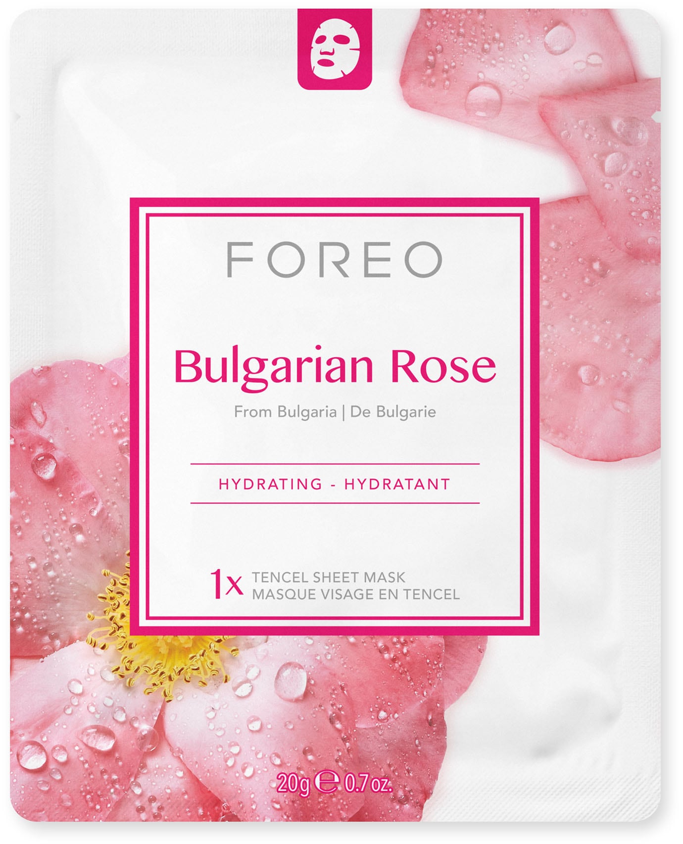 FOREO Gesichtsmaske »Farm To Face Collection Sheet Masks Bulgarian Rose«, (3 tlg.)