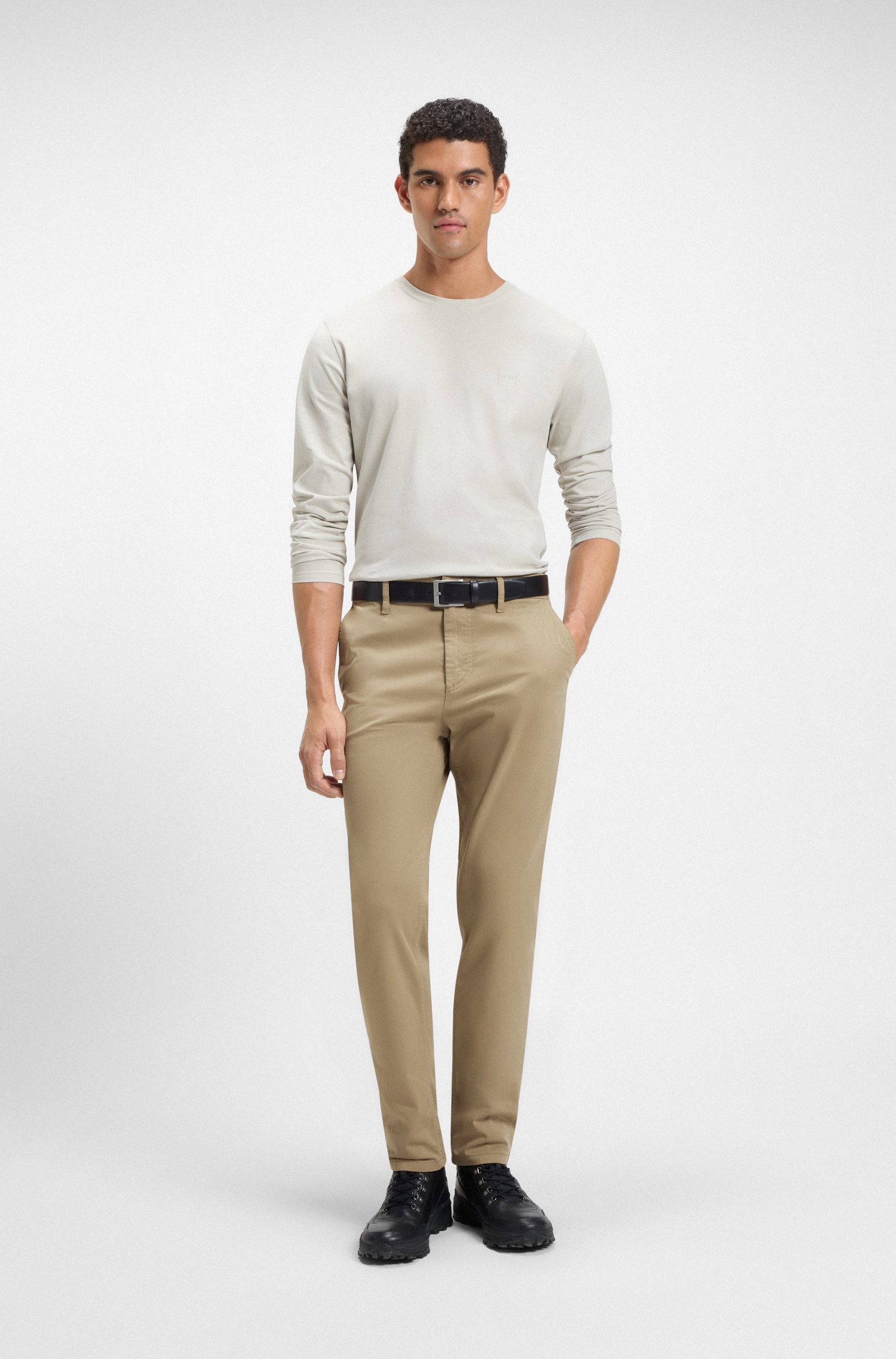 BOSS ORANGE Chinohose »tapered«, mit BOSS Logo hinten