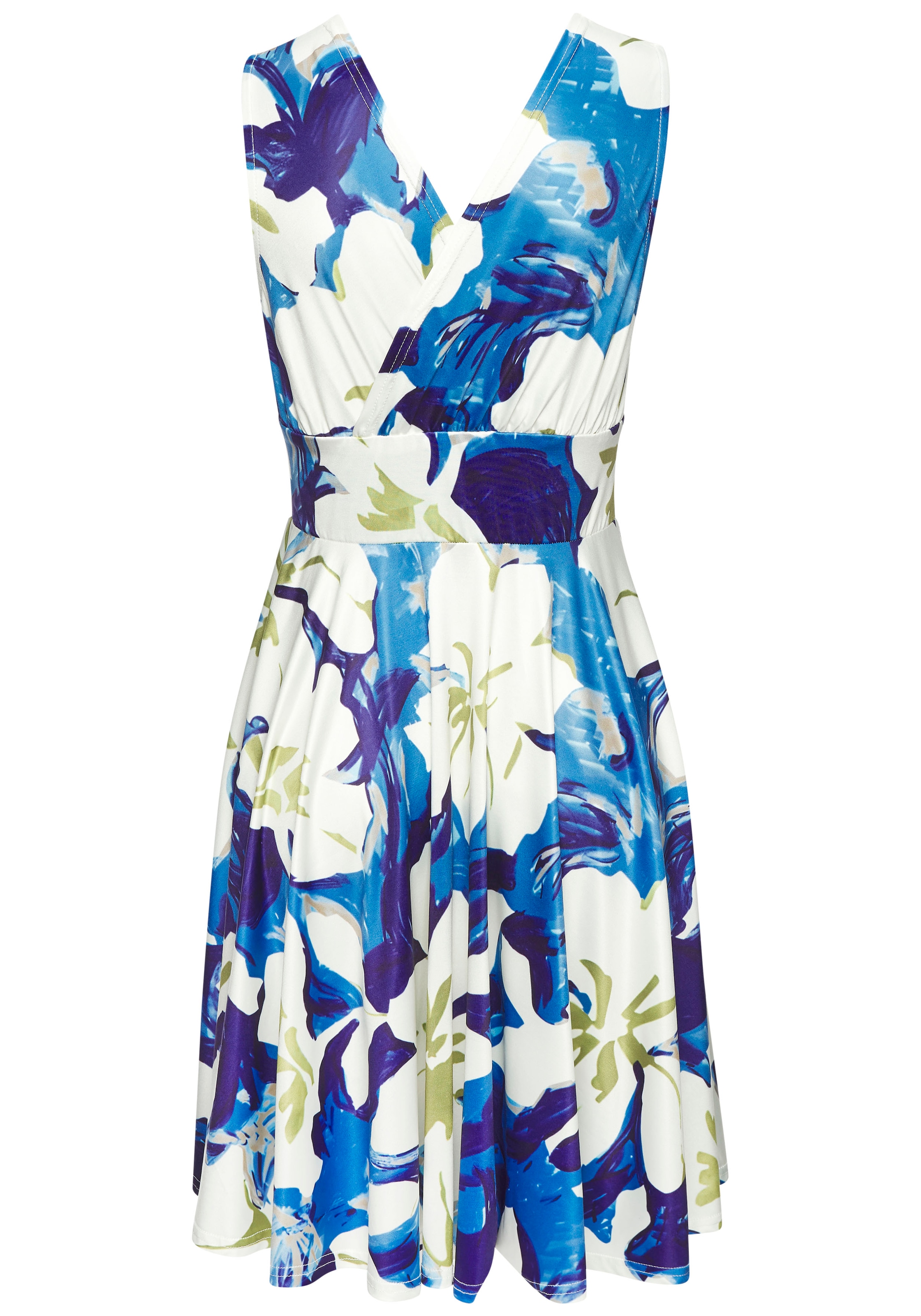 Vivance Jerseykleid, in Wickeloptik, tailliertes Minikleid, Sommerkleid