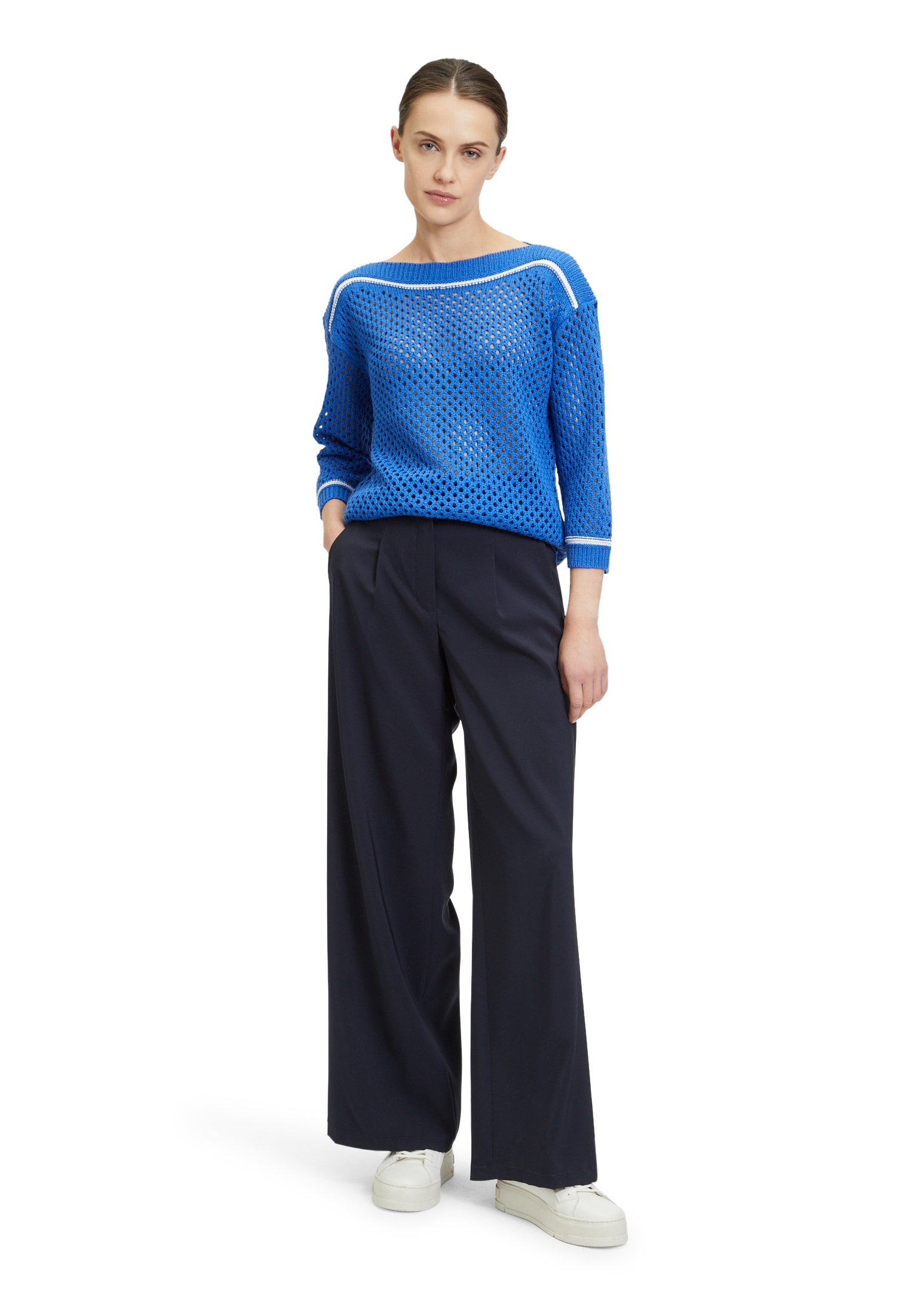 Betty Barclay Rundhalspullover »Lochstrick-Pullover mit Strickdetails«