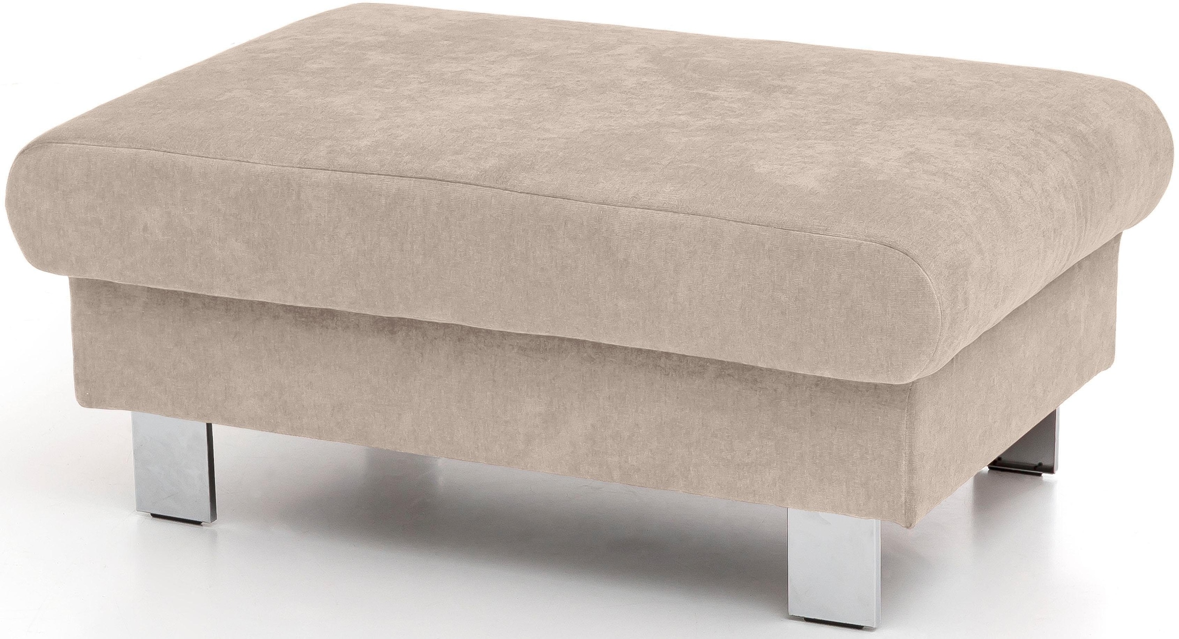 COTTA Polstergarnitur »Komaris L-Form«, (Set), Set bestehend aus: Ecksofa mit Kopfteilverstellung & Hocker