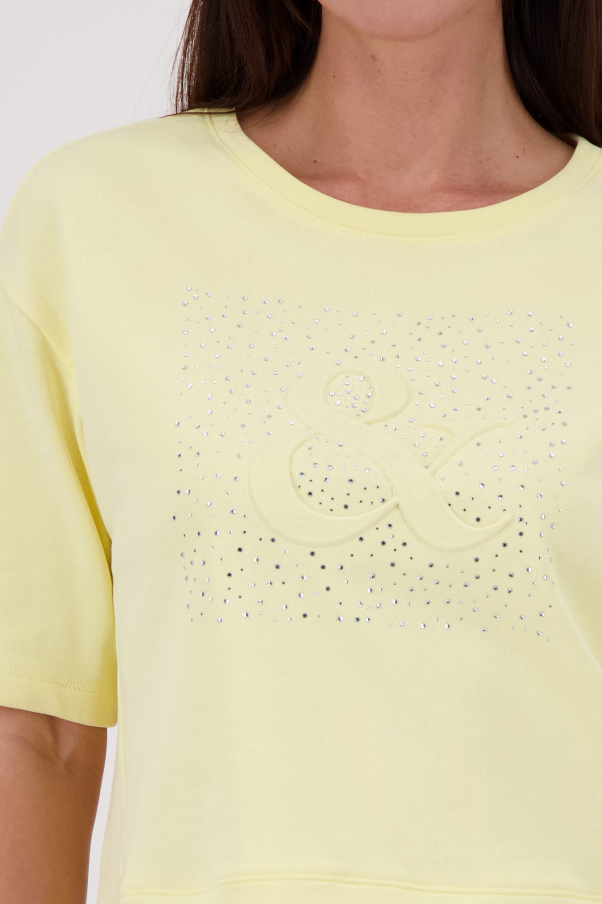 Monari Sweatshirt »Sweatshirt Basic Schmuck«, Regular fit mit Schmuck
