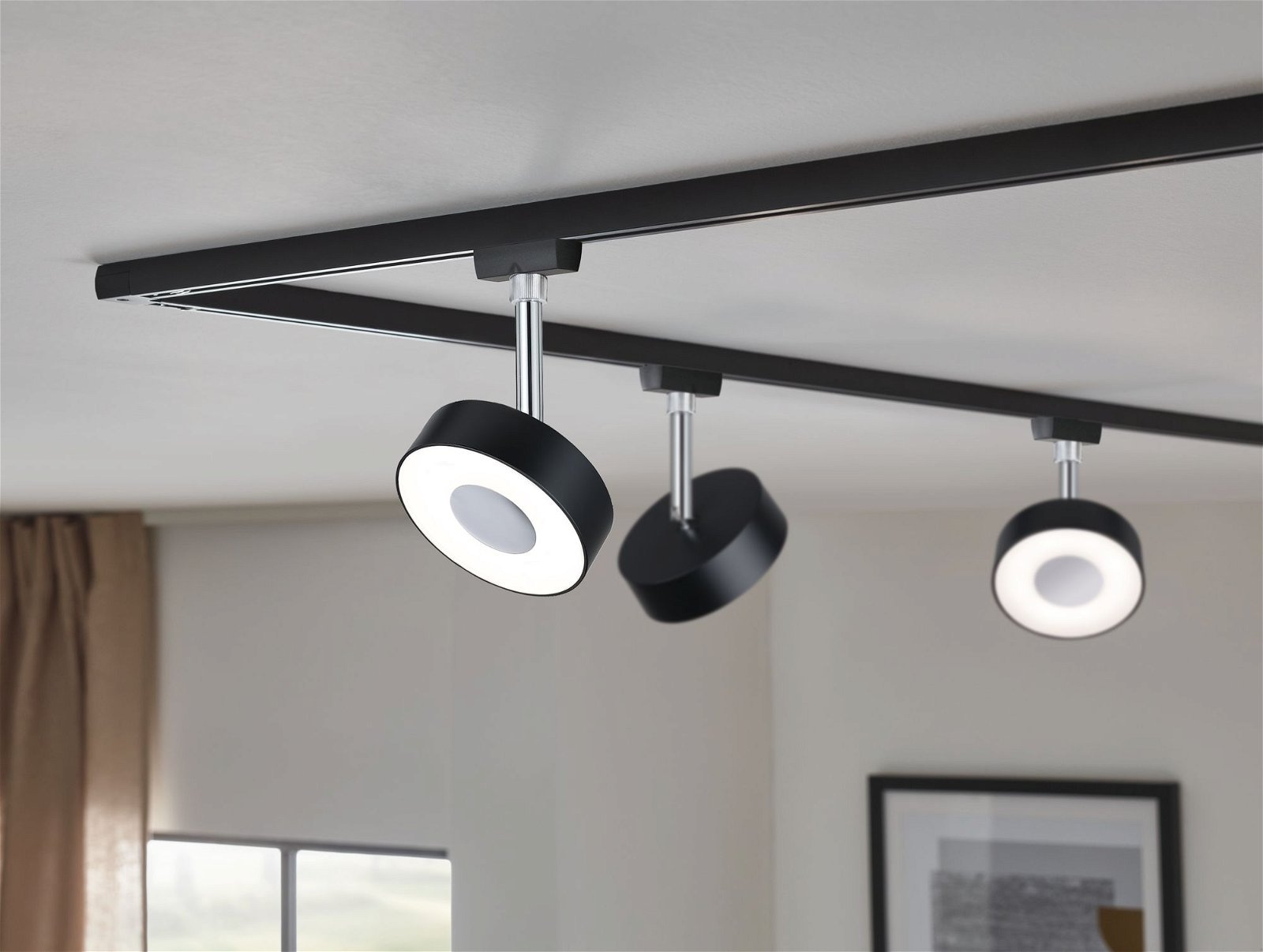 Paulmann Schienensystem-Leuchten »URail Schienenspot Circle Einzelspot 160lm 5W 4000K 230V Chrom matt«, dimmbar