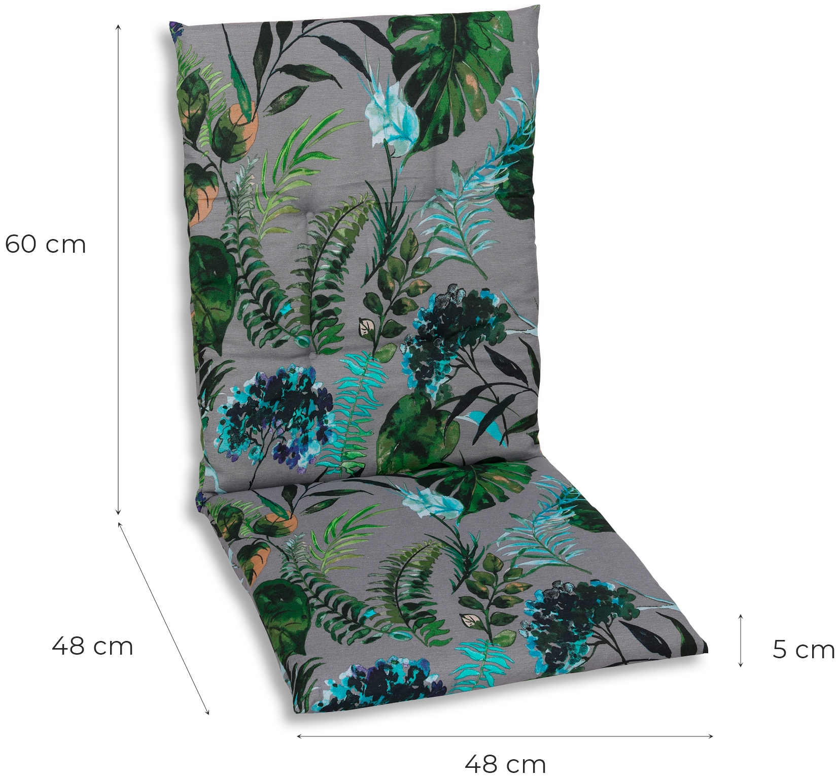 GO-DE Sitzauflage Maße ca.: 48 cm x 108 cm x 5 cm