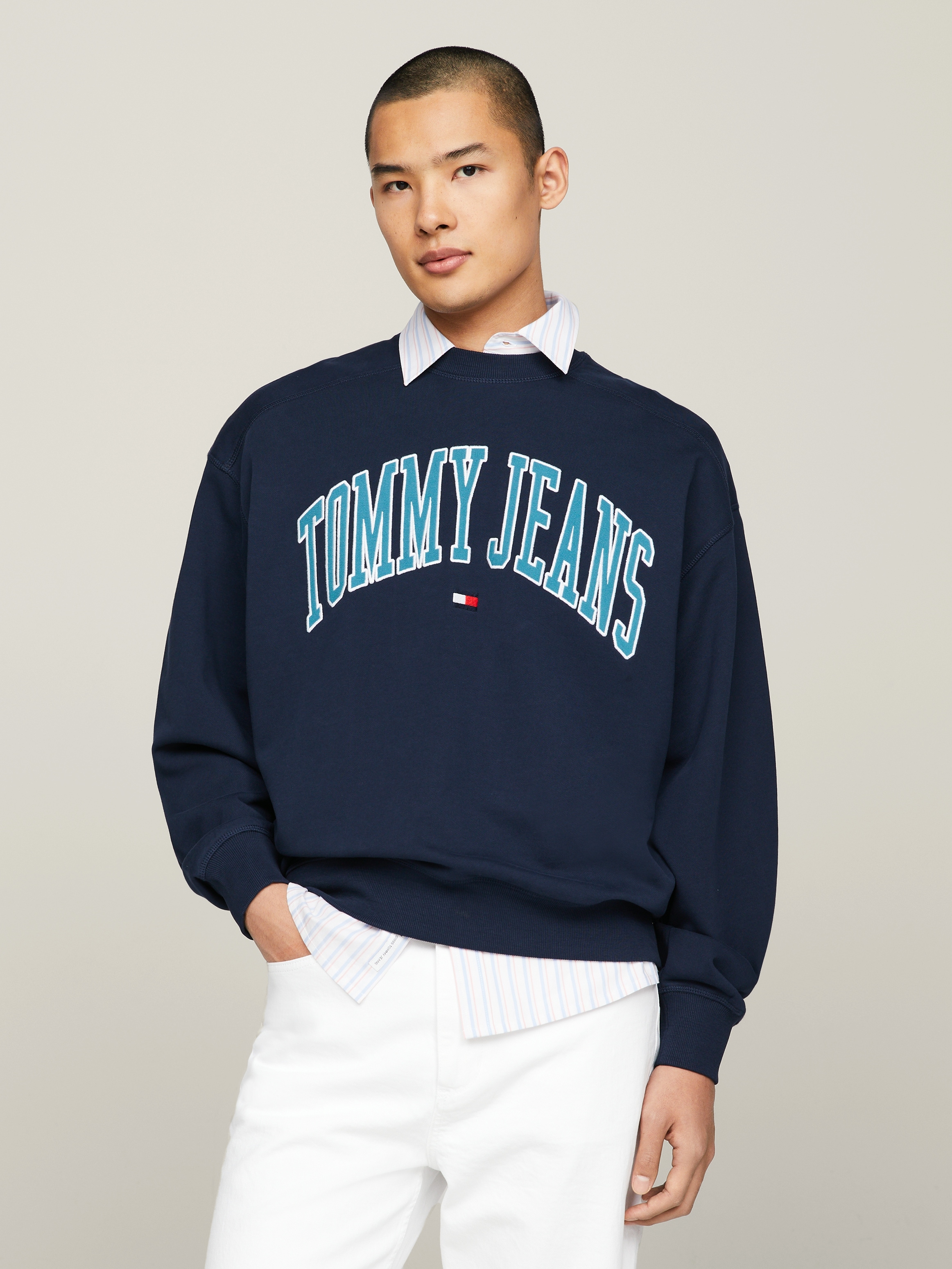 Tommy Jeans Sweatshirt »TJM BOXY POP VARSITY CREW«