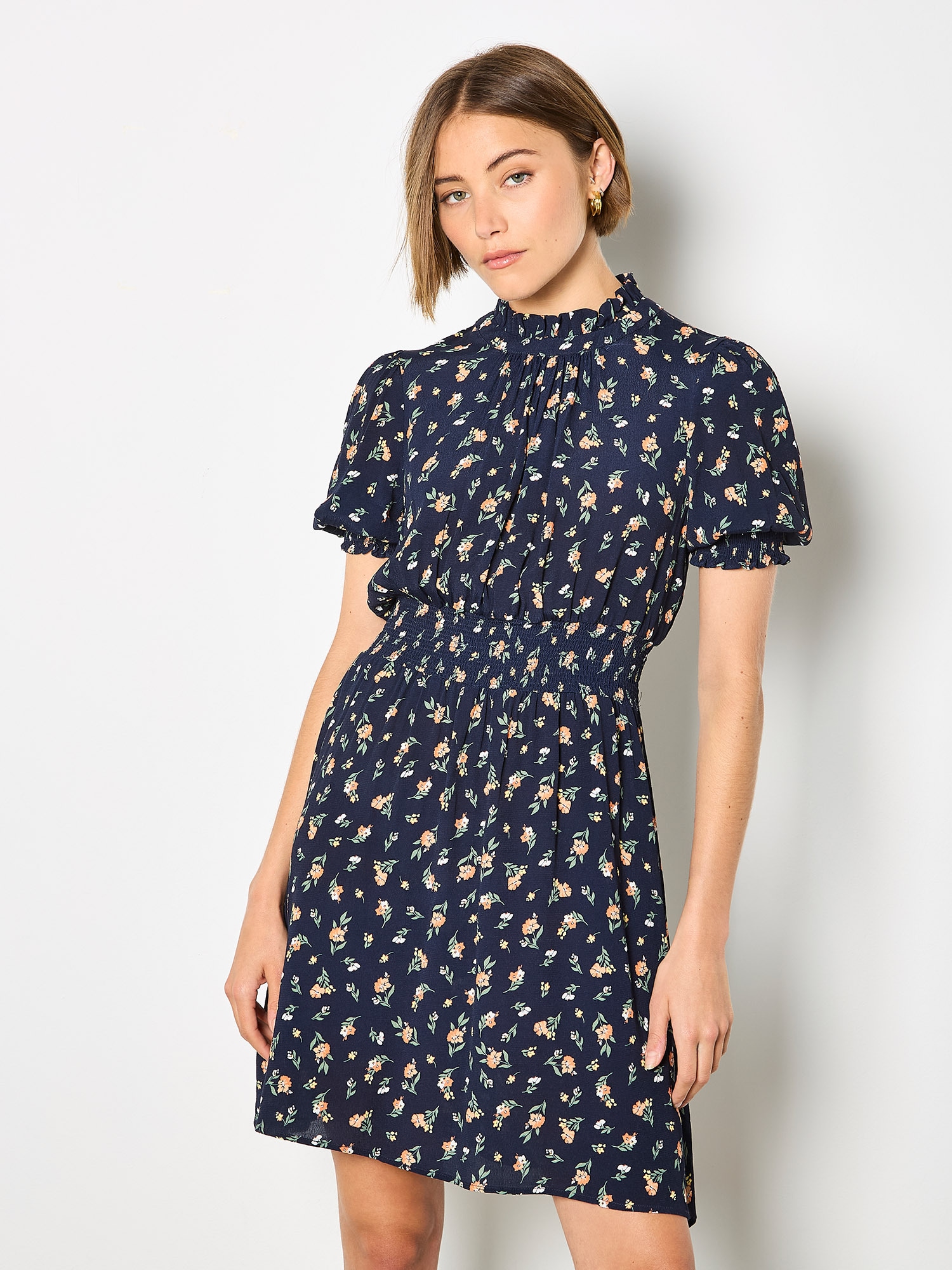 Apricot Minikleid »Minikleid« mit Rüschen