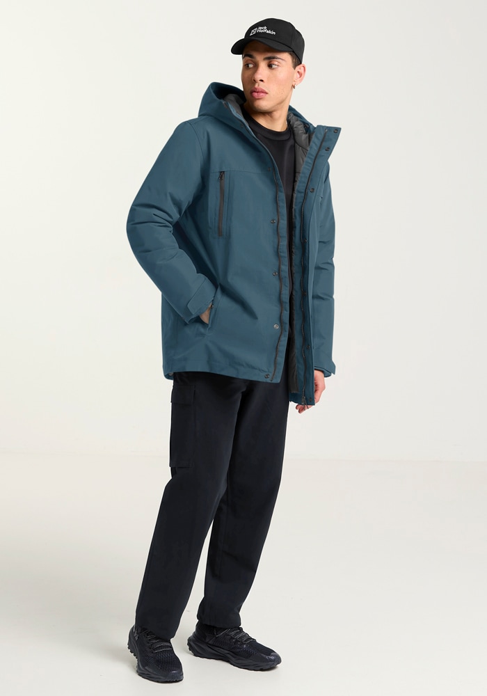 Jack Wolfskin Winterjacke »GLACIER SHIELD JKT M«, mit Kapuze