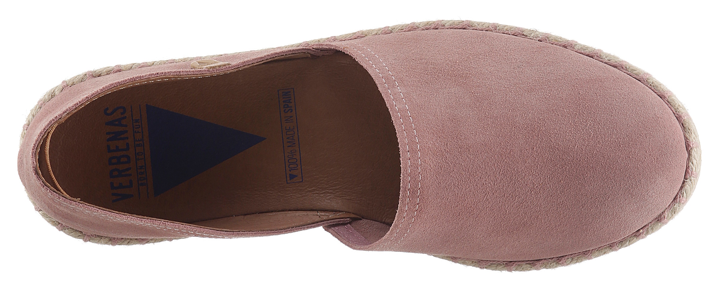 VERBENAS Espadrille, Schlupfschuh, Sommerschuh, Loafer mit typischem Jute-Rahmen