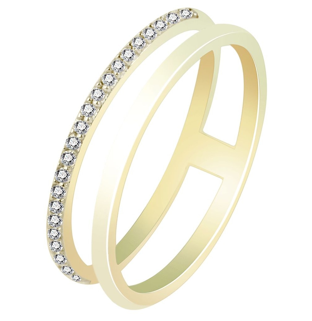 Adelia´s Fingerring »Adelia's Damen Ring aus 333 Gold mit Zirkonia«