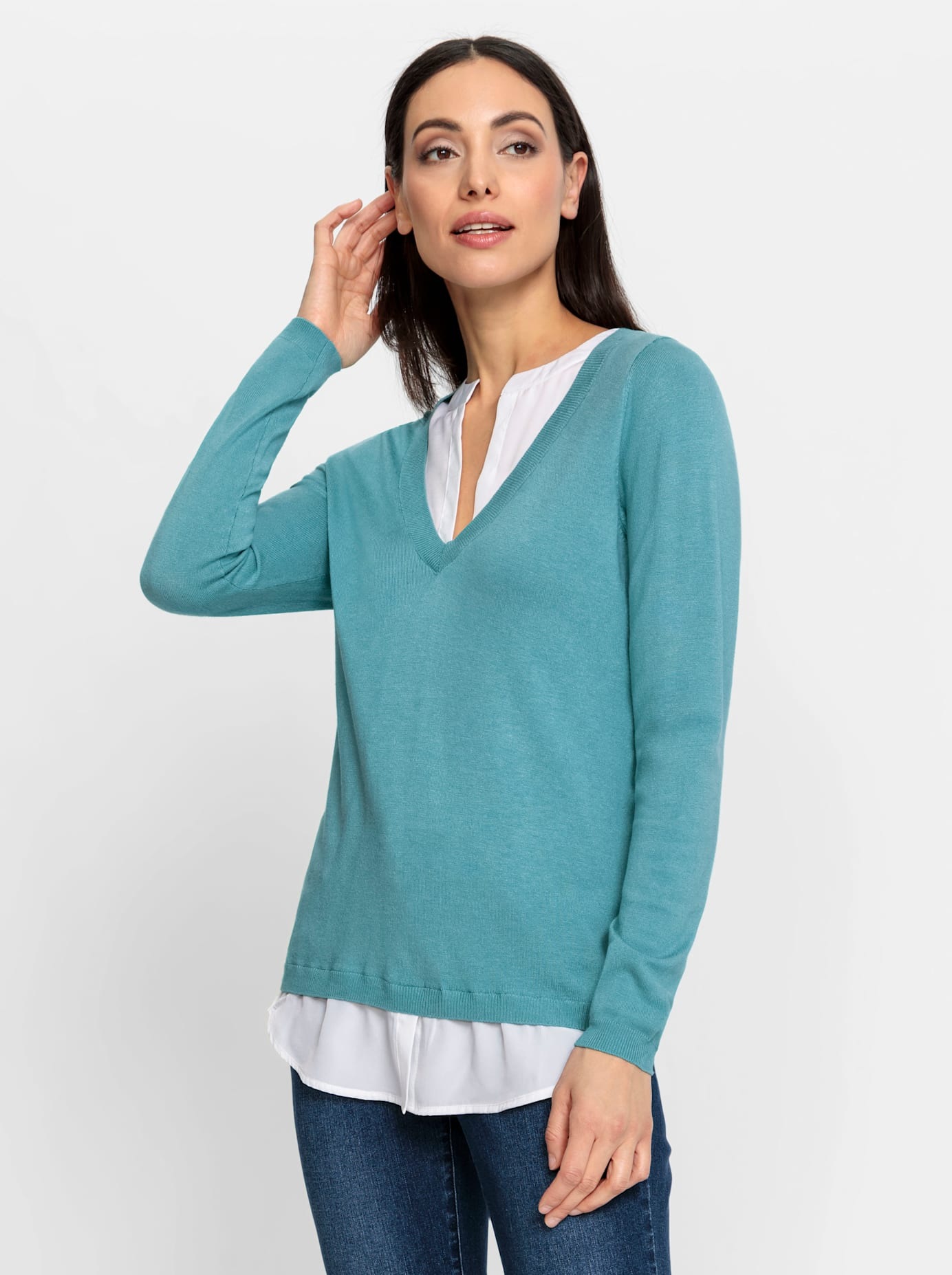 heine 2-in-1-Pullover »Pullover 2 in 1«