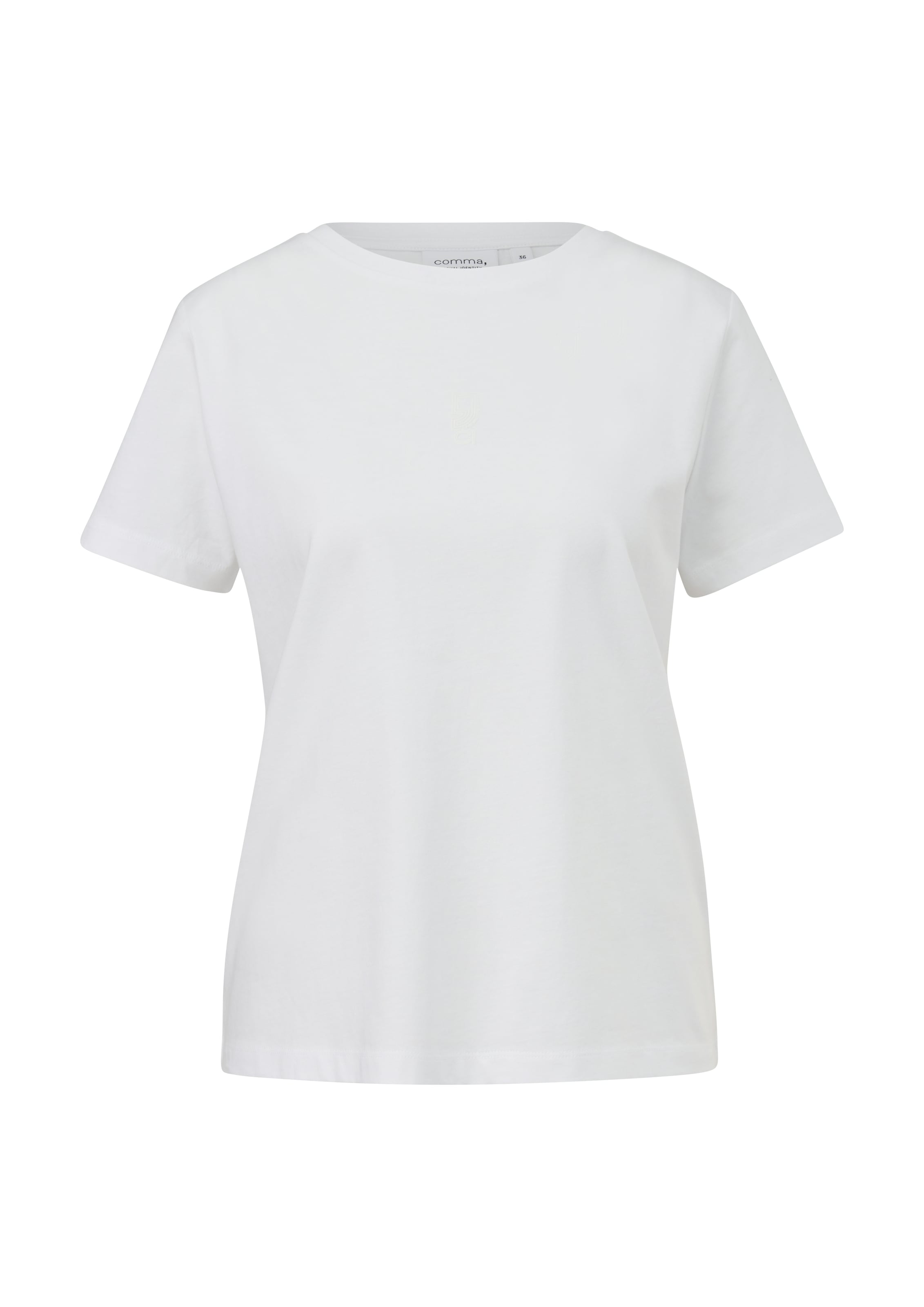 Comma T-Shirt, mit Aufdruck auf der Brust