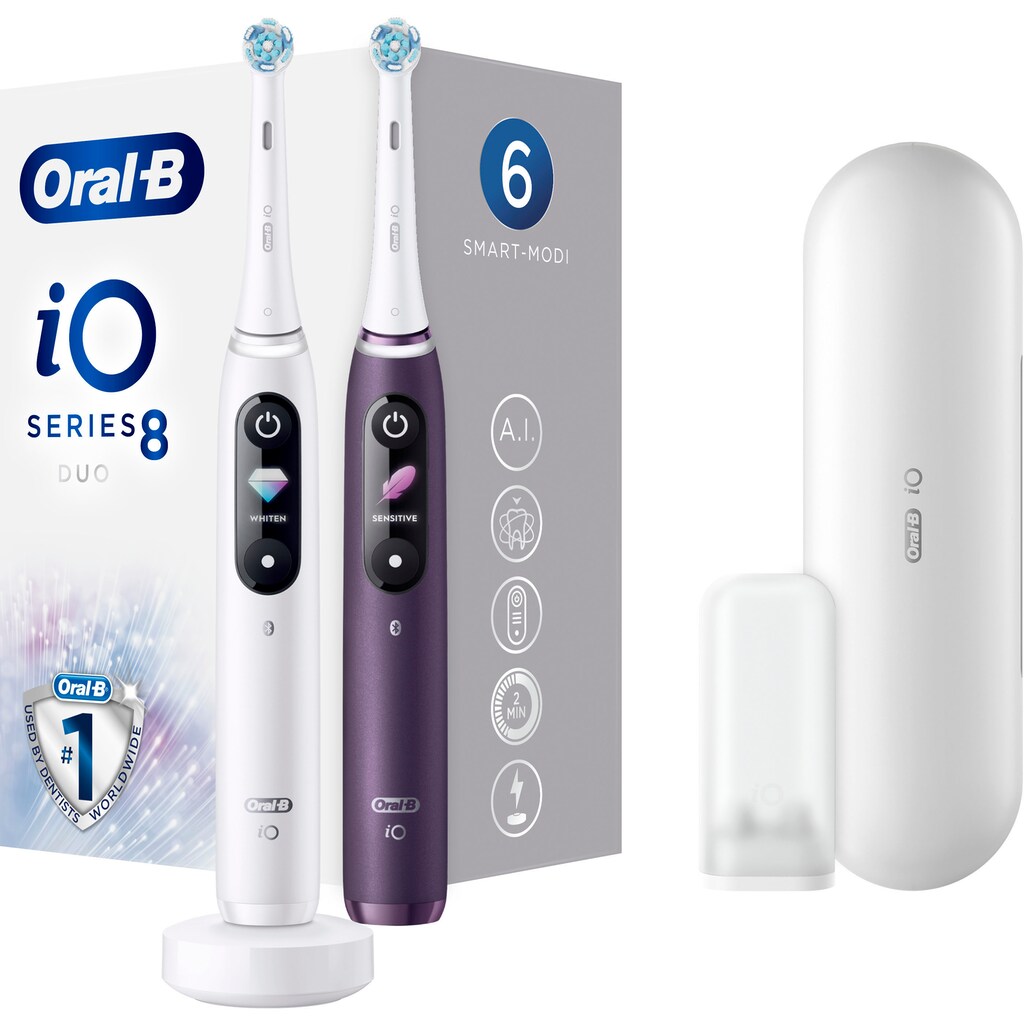 Oral-B Elektrische Zahnbürste »iO 8 Duopack«, 2 St. Aufsteckbürsten
